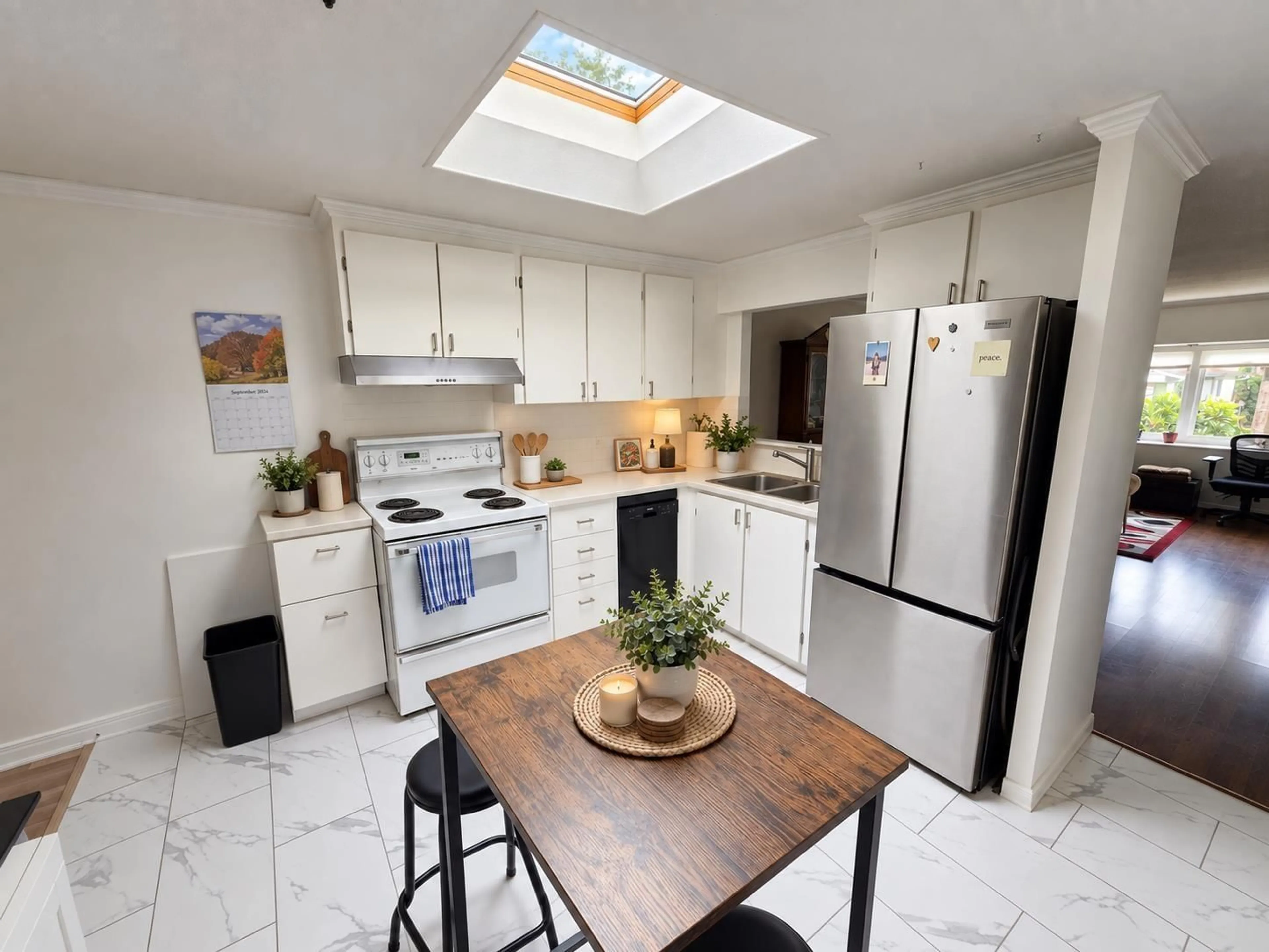 Open concept kitchen, ceramic/tile floor for 24 - 1840 160 STREET, Surrey British Columbia V4A4X4
