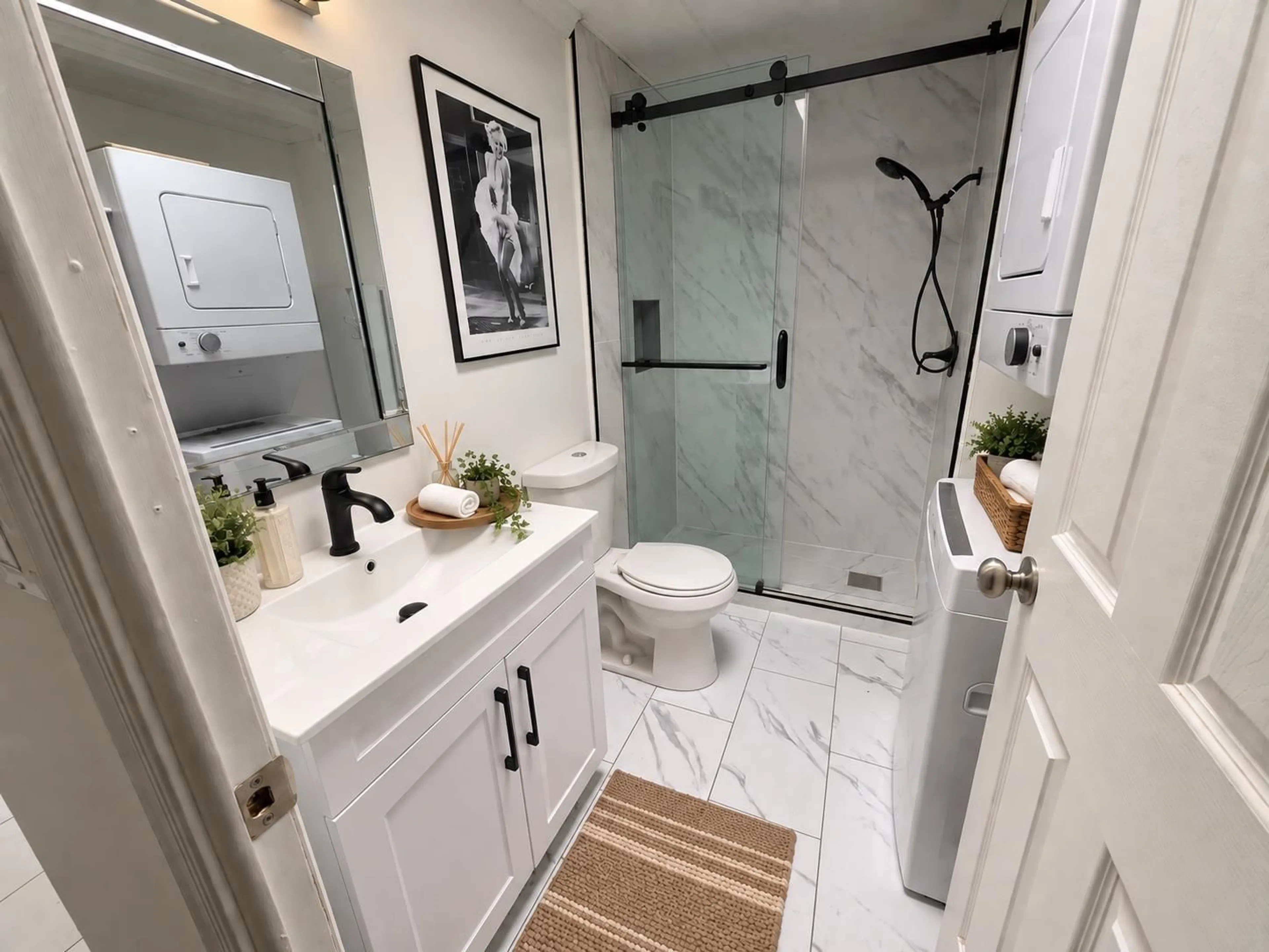 Contemporary bathroom, ceramic/tile floor for 24 - 1840 160 STREET, Surrey British Columbia V4A4X4