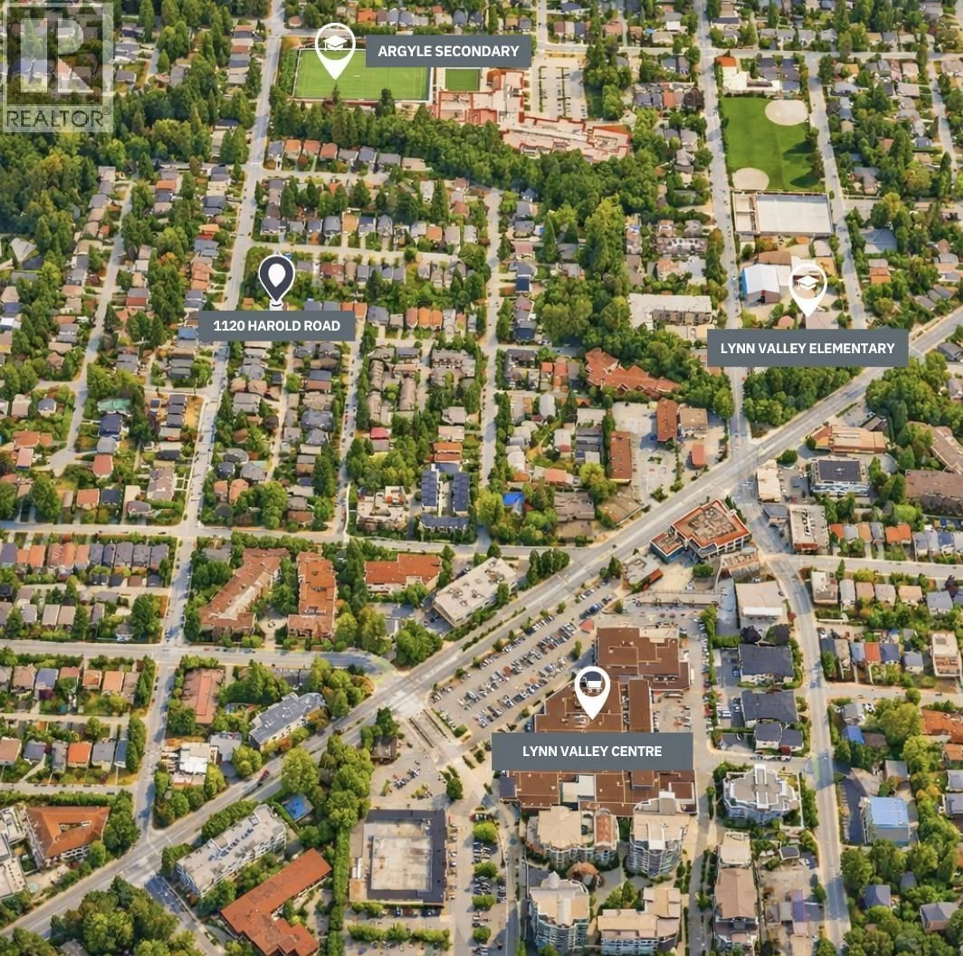 Picture of a map for 1120 HAROLD ROAD, North Vancouver British Columbia V7K1G3