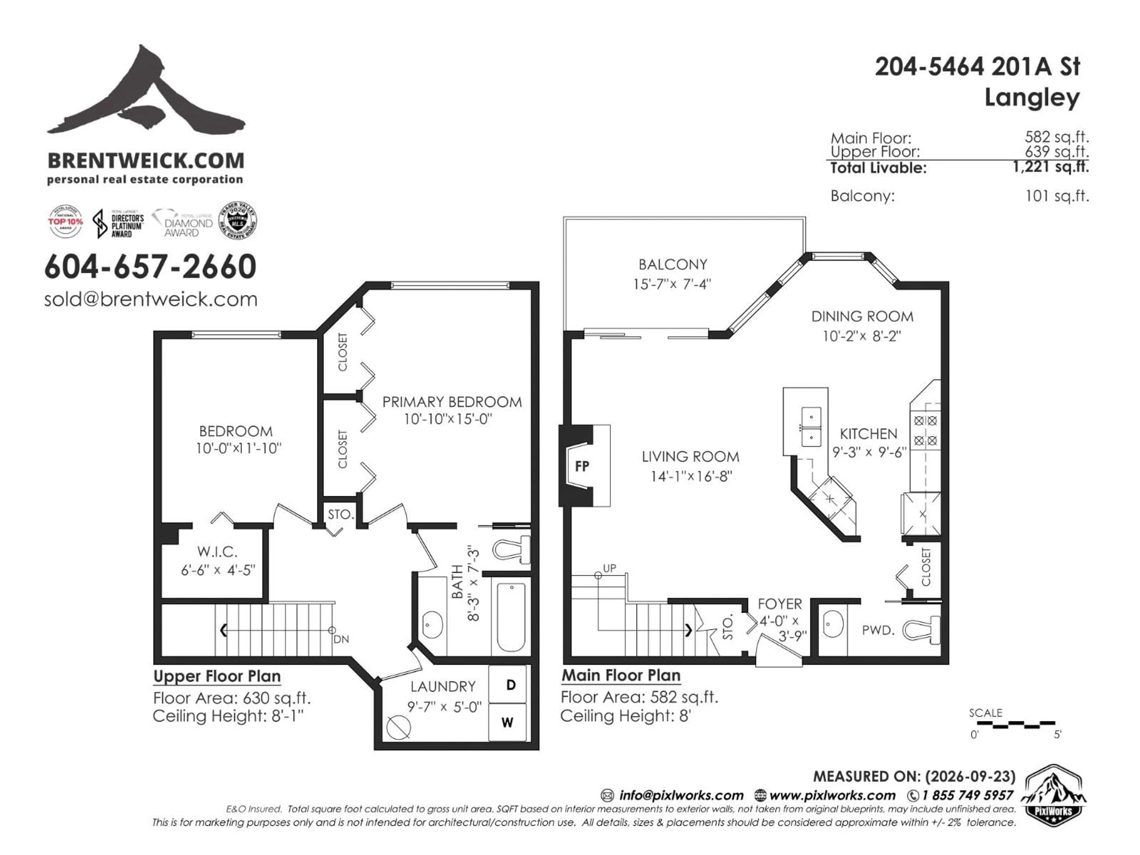 Floor plan for 204 - 5464 201A STREET, Langley British Columbia V3A1S8