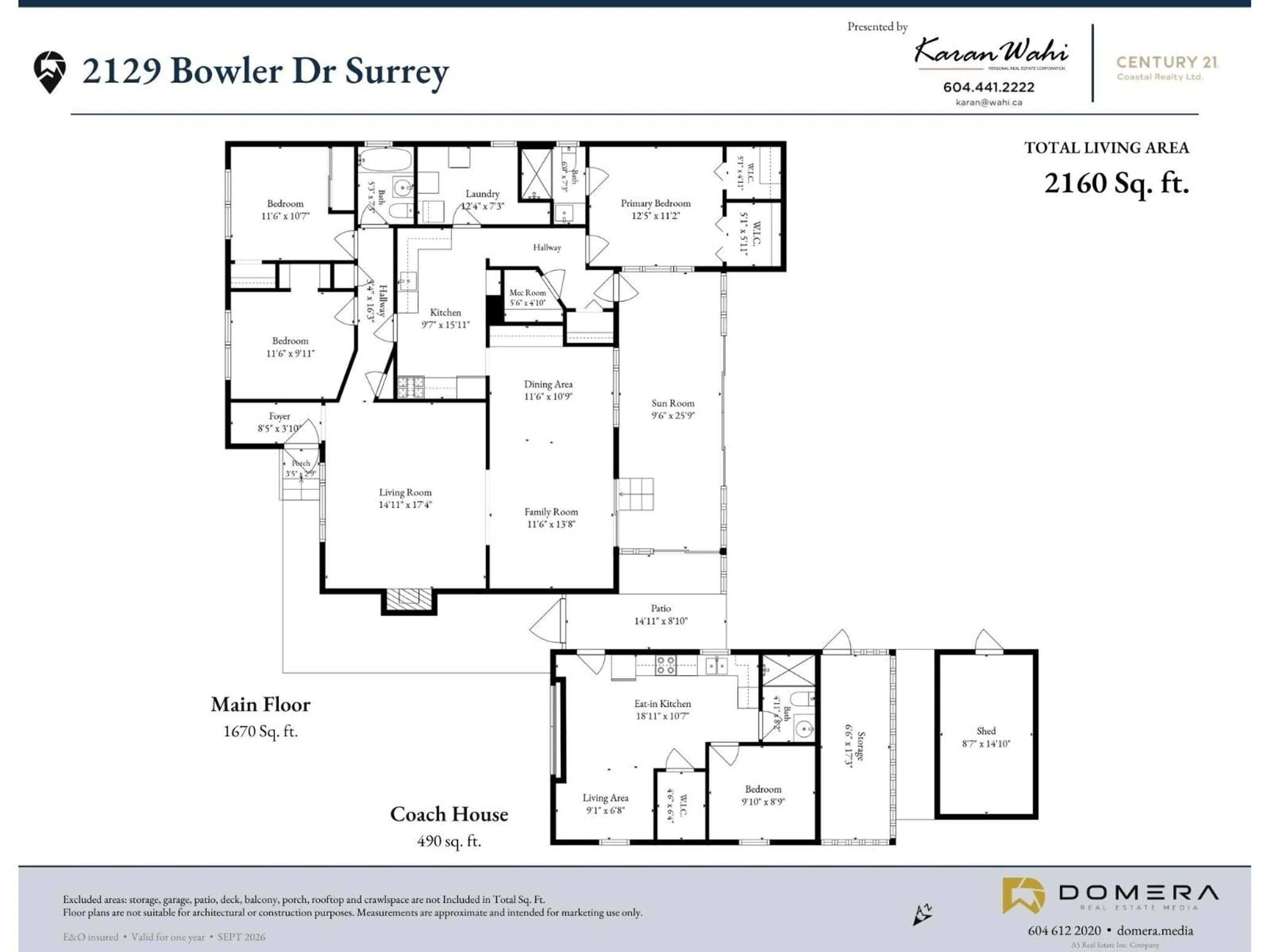 Floor plan for 2129 BOWLER DRIVE, Surrey British Columbia V4A4V8
