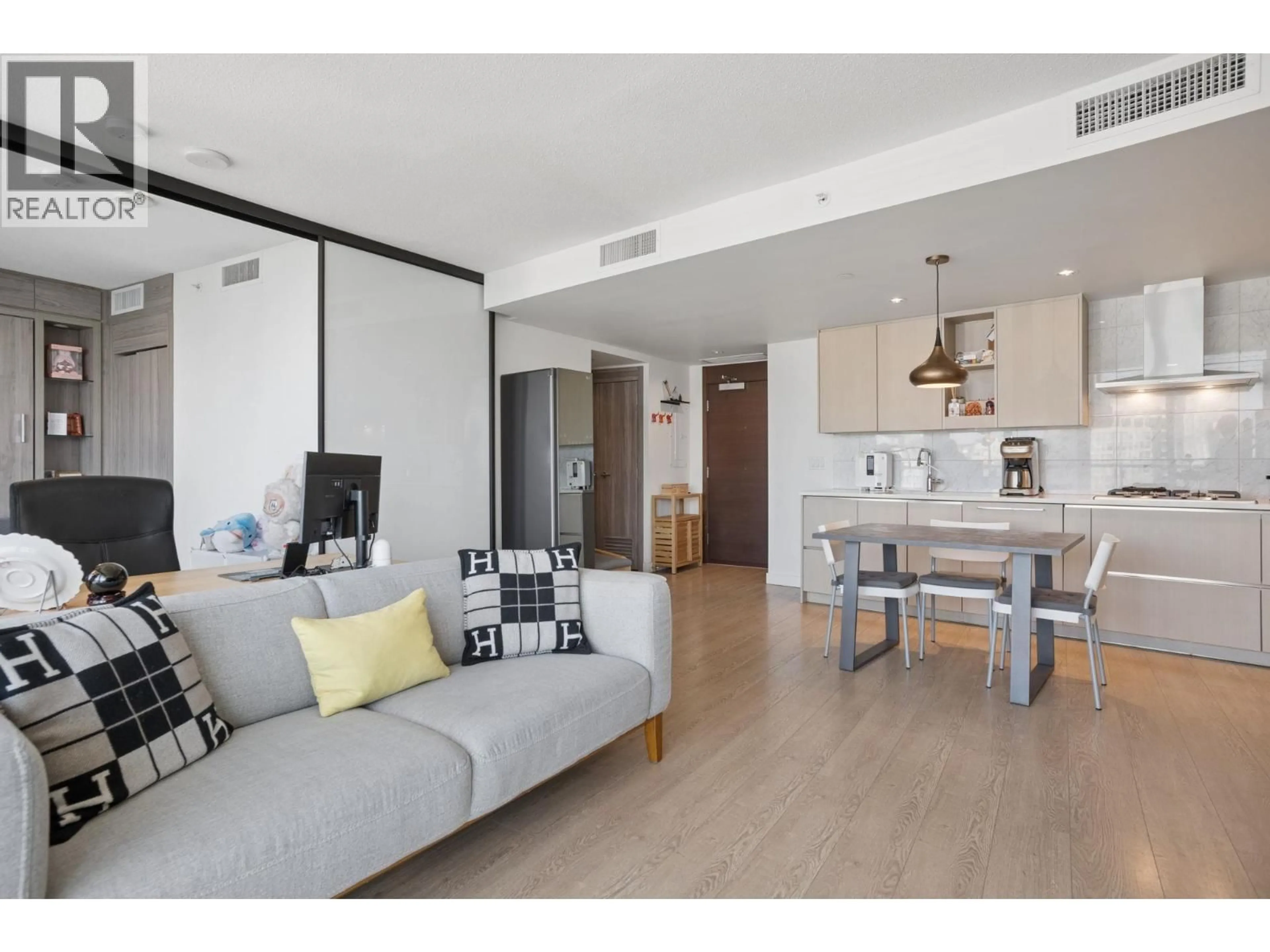 Living room with furniture, unknown for 2401 - 89 NELSON STREET, Vancouver British Columbia V6Z0E7