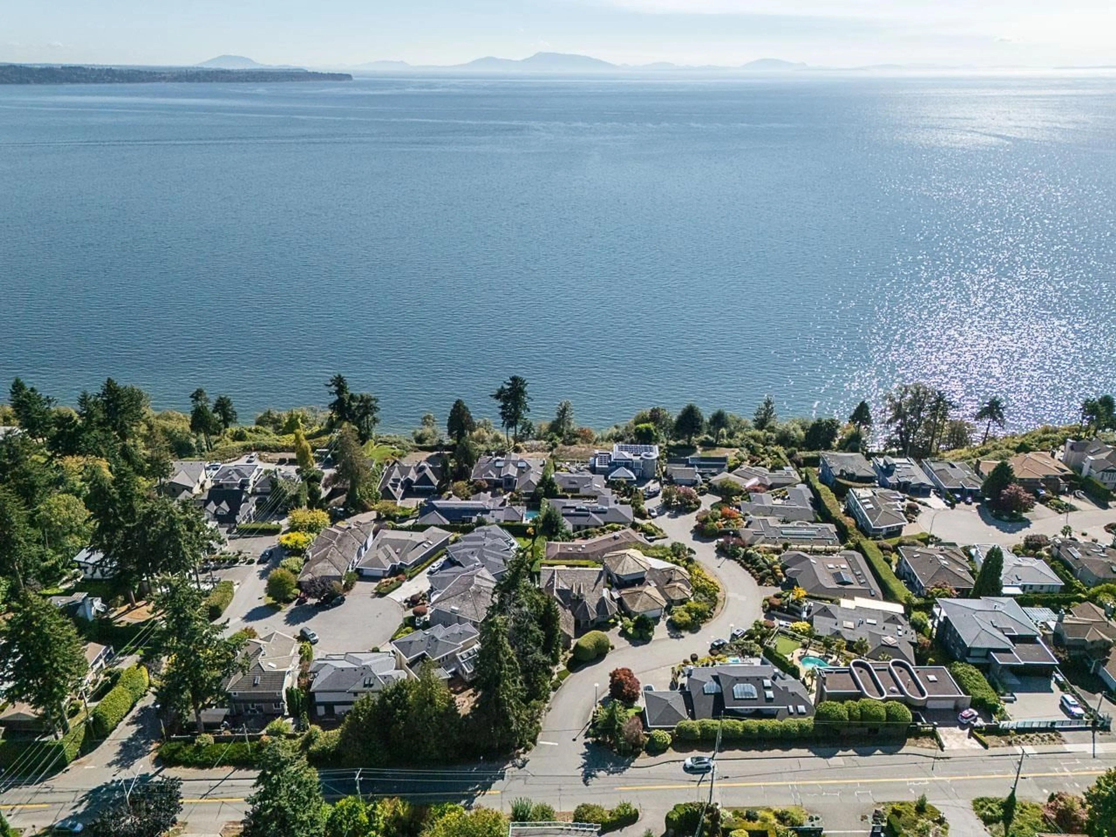 A pic from outside/outdoor area/front of a property/back of a property/a pic from drone, water/lake/river/ocean view for 1334 132A STREET, Surrey British Columbia V4A7E7