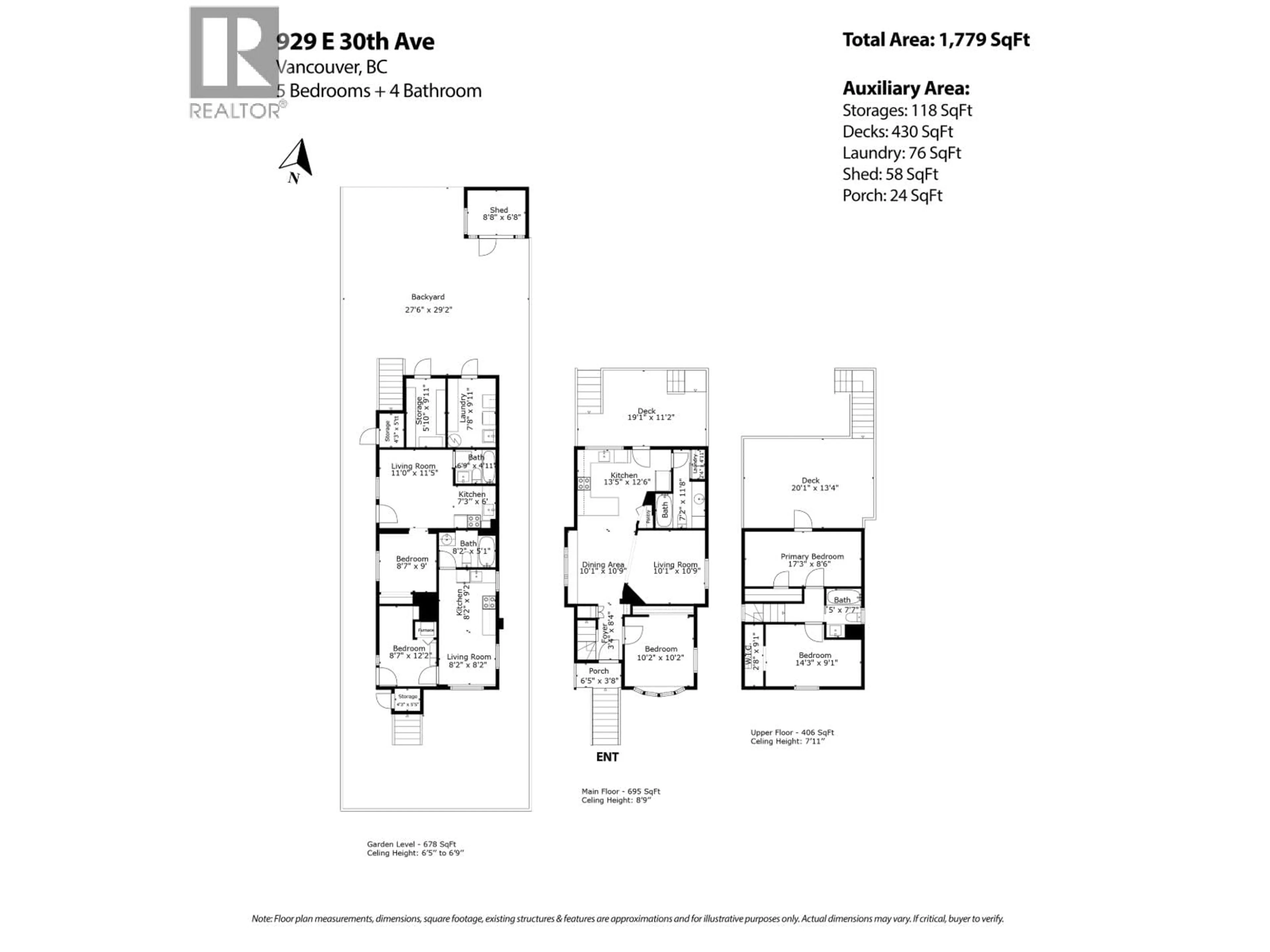 Floor plan for 929 30TH AVENUE, Vancouver British Columbia V5V2W4