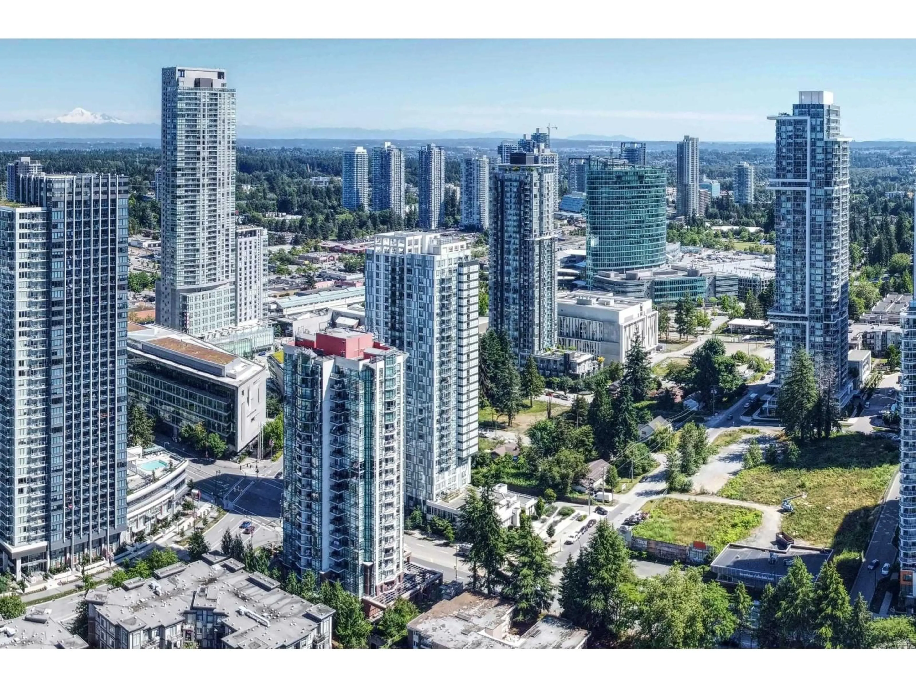 A pic from outside/outdoor area/front of a property/back of a property/a pic from drone, city buildings view from balcony for 2810 - 13495 CENTRAL AVENUE, Surrey British Columbia V3T0K2