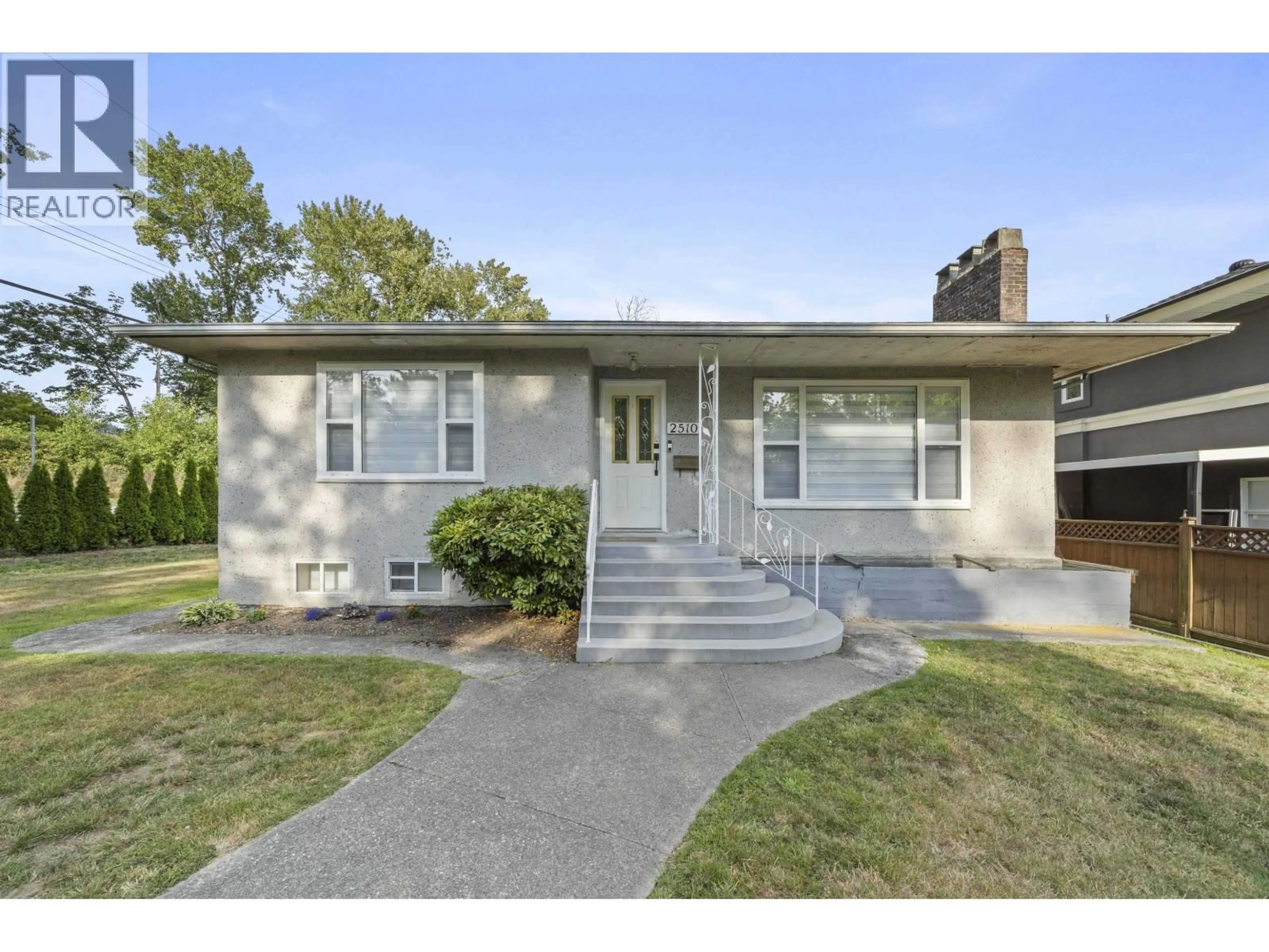 Home with vinyl exterior material, street for 2510 CAMROSE DRIVE, Burnaby British Columbia V5A2Y5