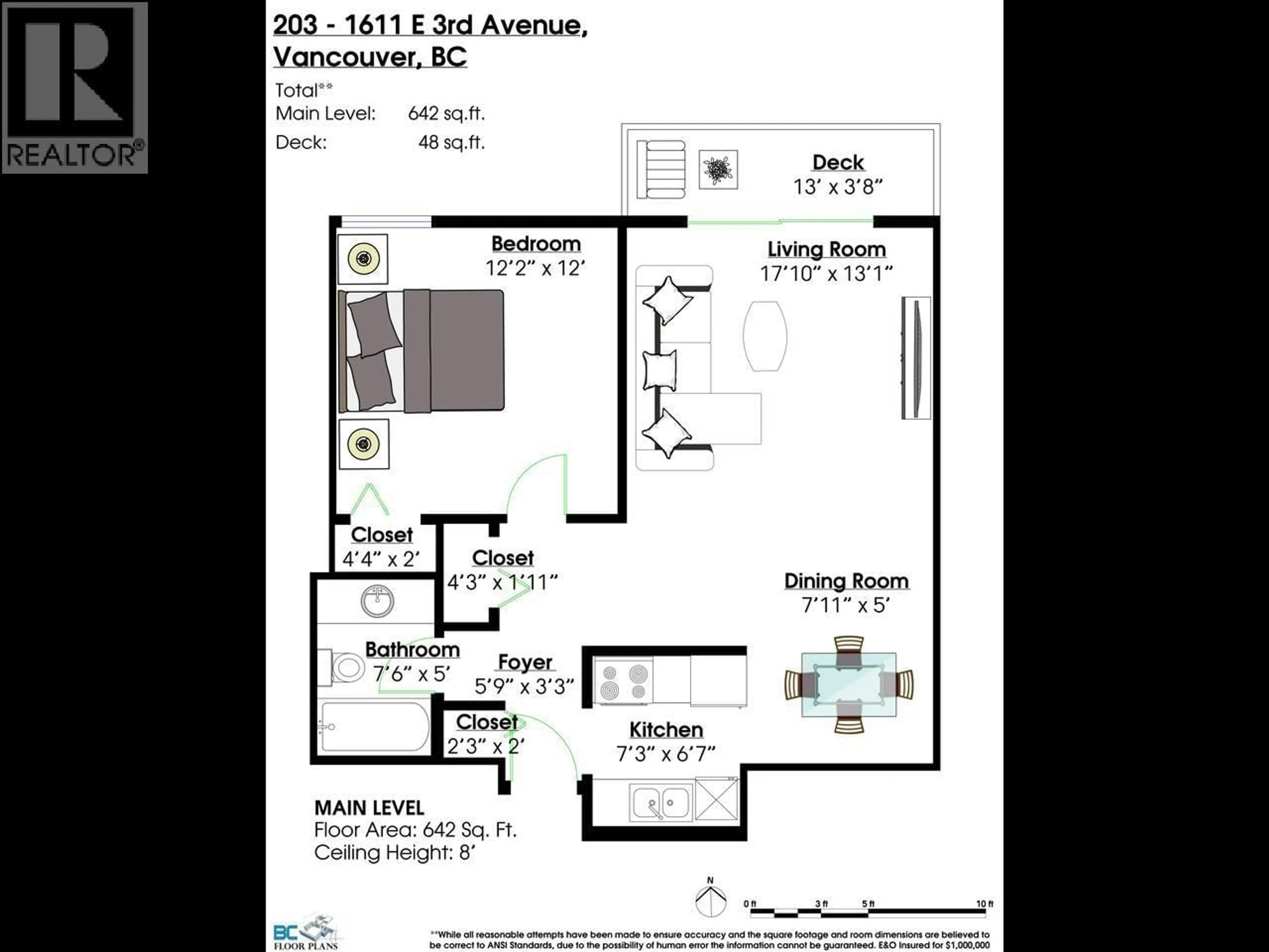Floor plan for 203 - 1611 3RD AVENUE, Vancouver British Columbia V5N1H1
