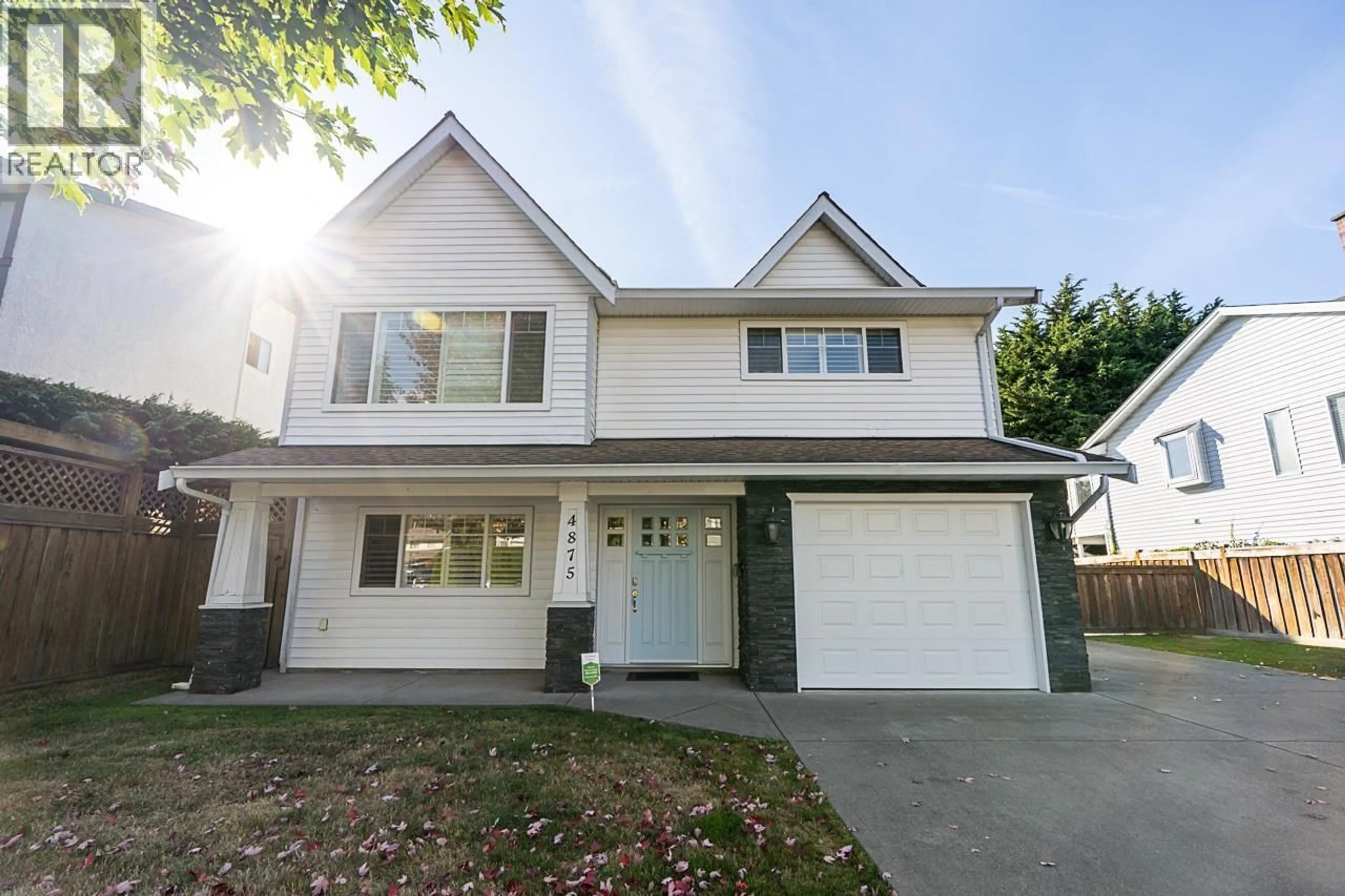Home with vinyl exterior material, street for 4875 LINDEN DRIVE, Delta British Columbia V4K3A2