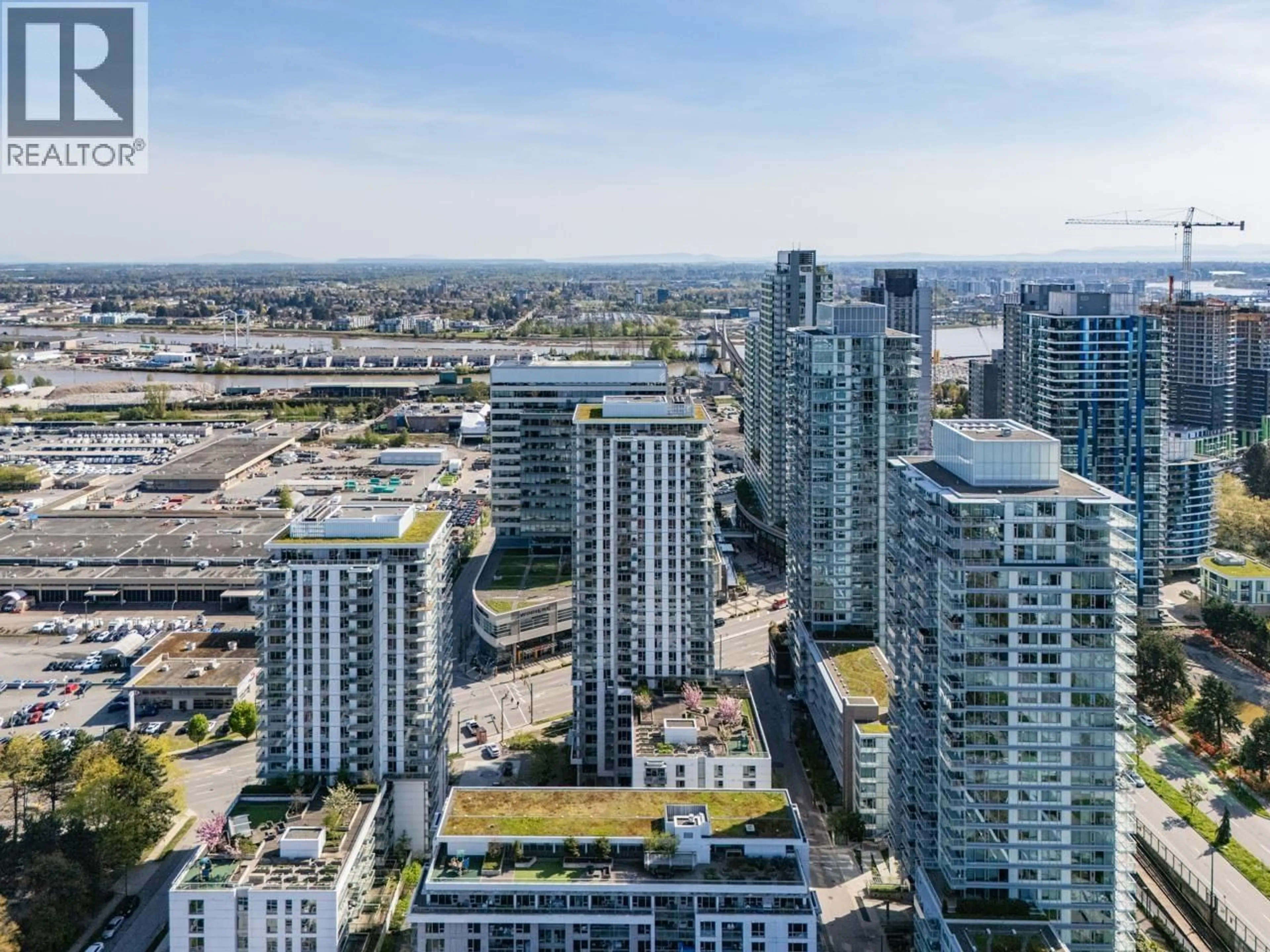A pic from outside/outdoor area/front of a property/back of a property/a pic from drone, city buildings view from balcony for 2003 - 455 MARINE DRIVE, Vancouver British Columbia V5X0H3
