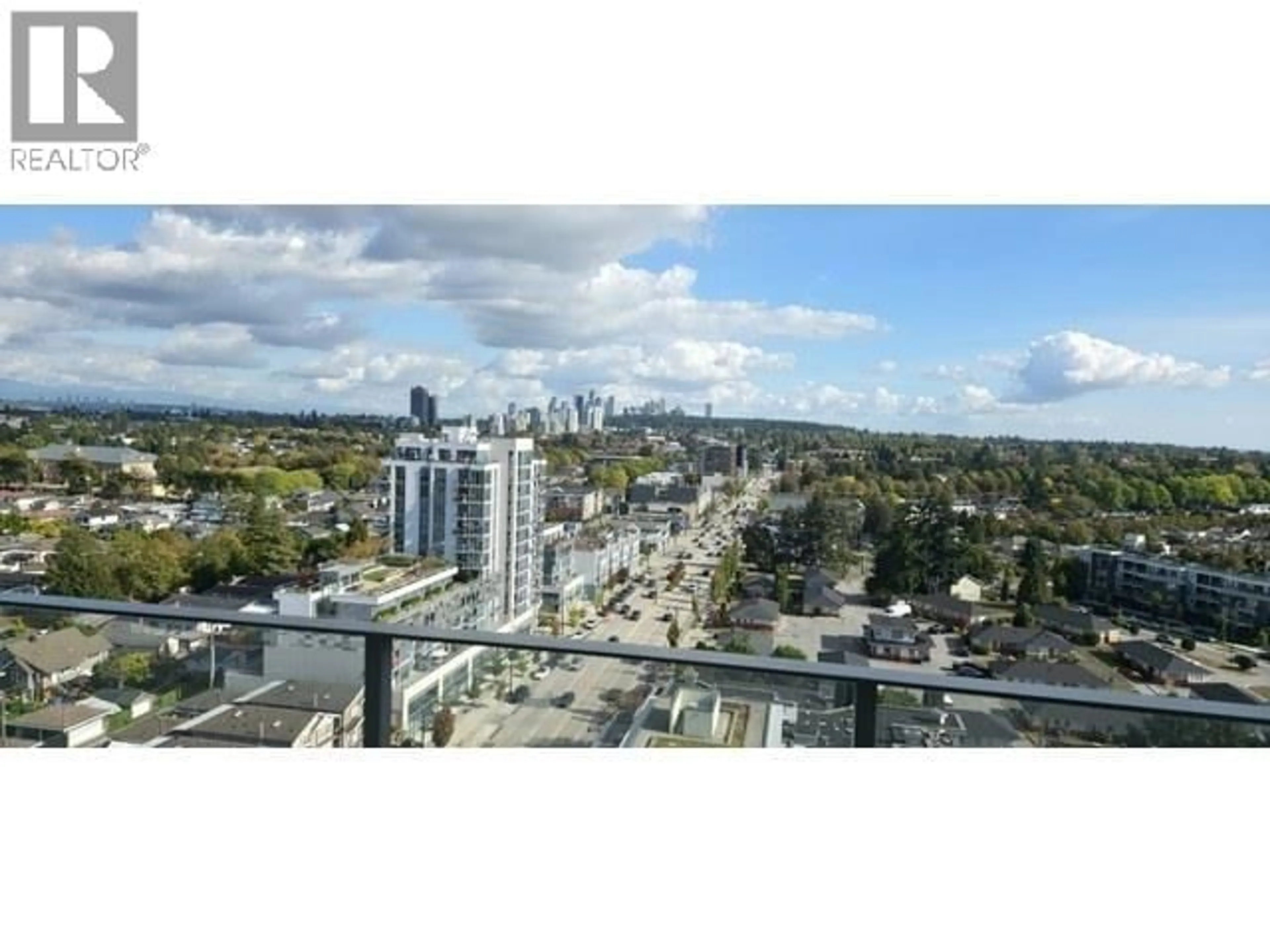 A pic from outside/outdoor area/front of a property/back of a property/a pic from drone, city buildings view from balcony for 2106 - 4815 ELDORADO MEWS, Vancouver British Columbia V5R0B2