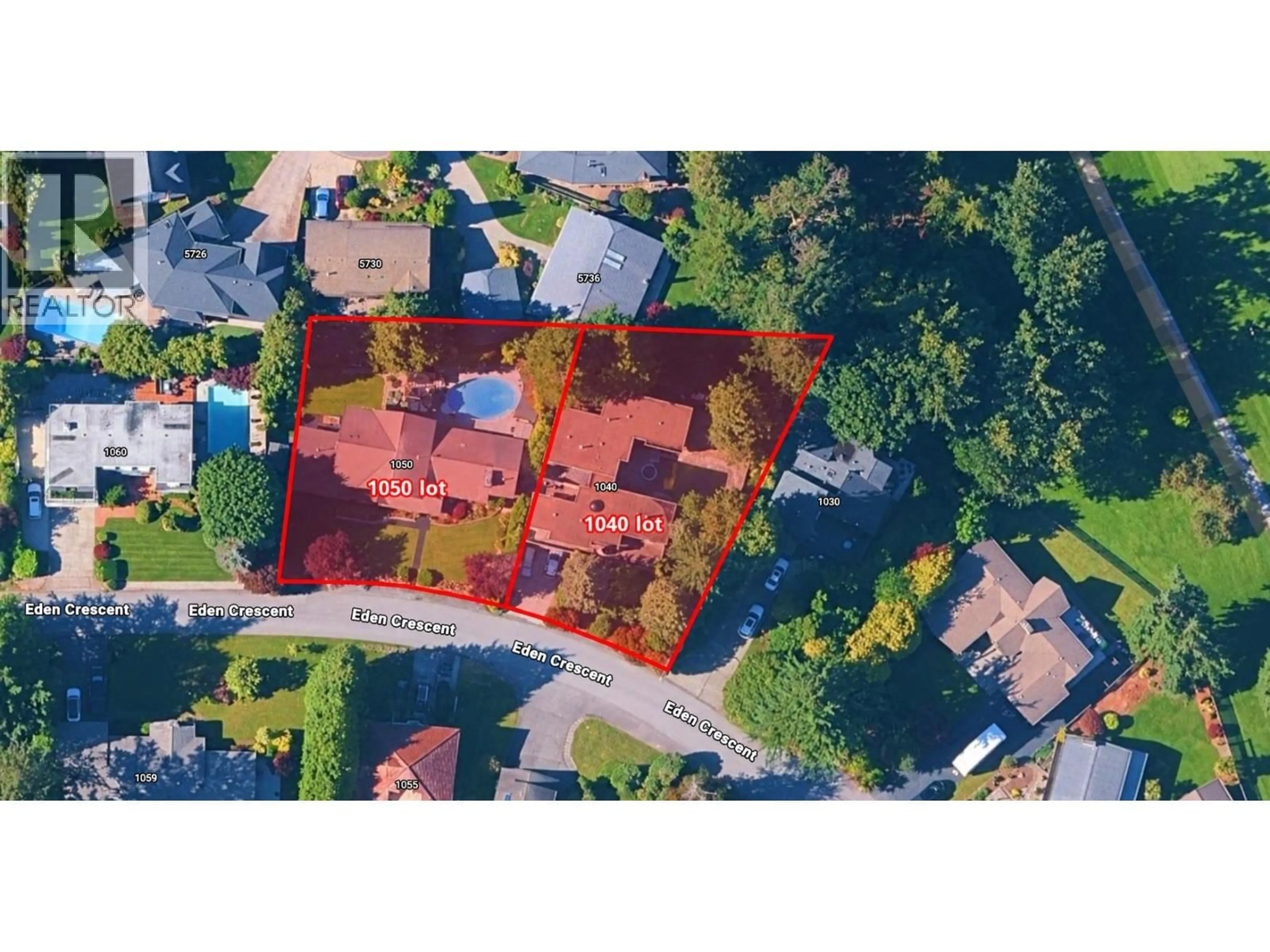 A pic from outside/outdoor area/front of a property/back of a property/a pic from drone, street for 1040 EDEN CRESCENT, Delta British Columbia V4L1W7