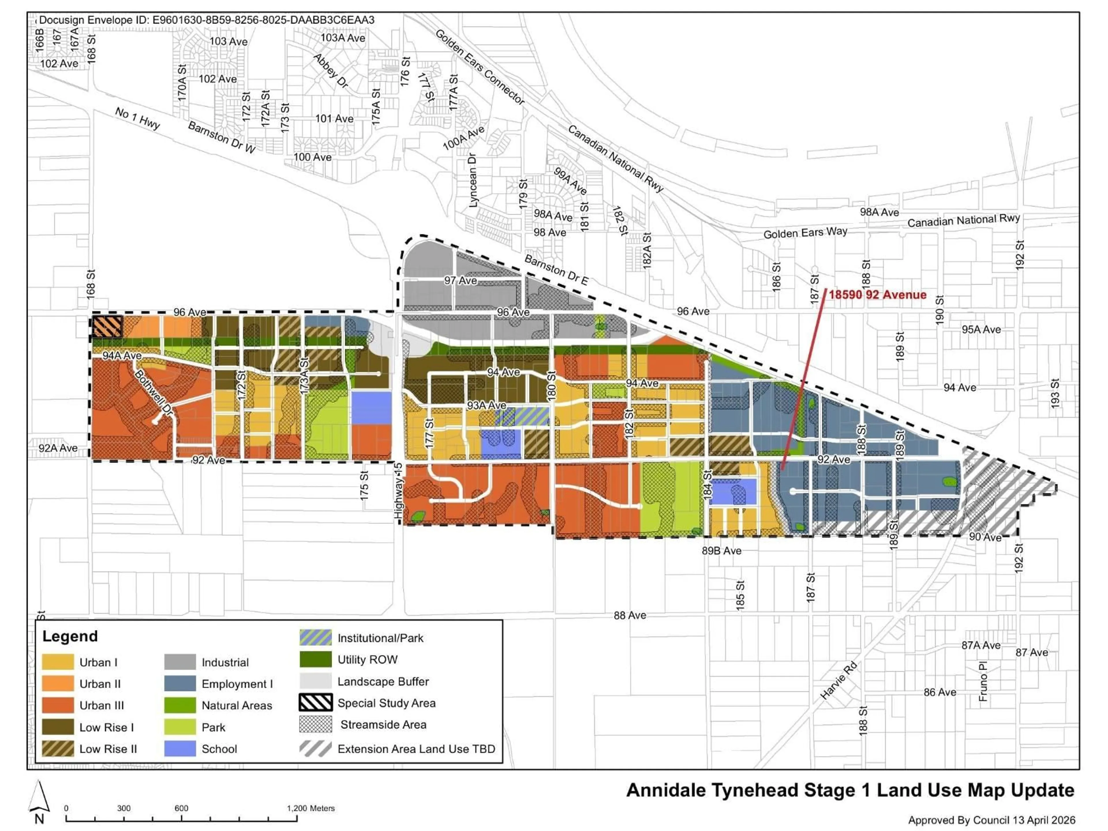 Picture of a map for 18590 92 AVENUE, Surrey British Columbia V4N3Z2