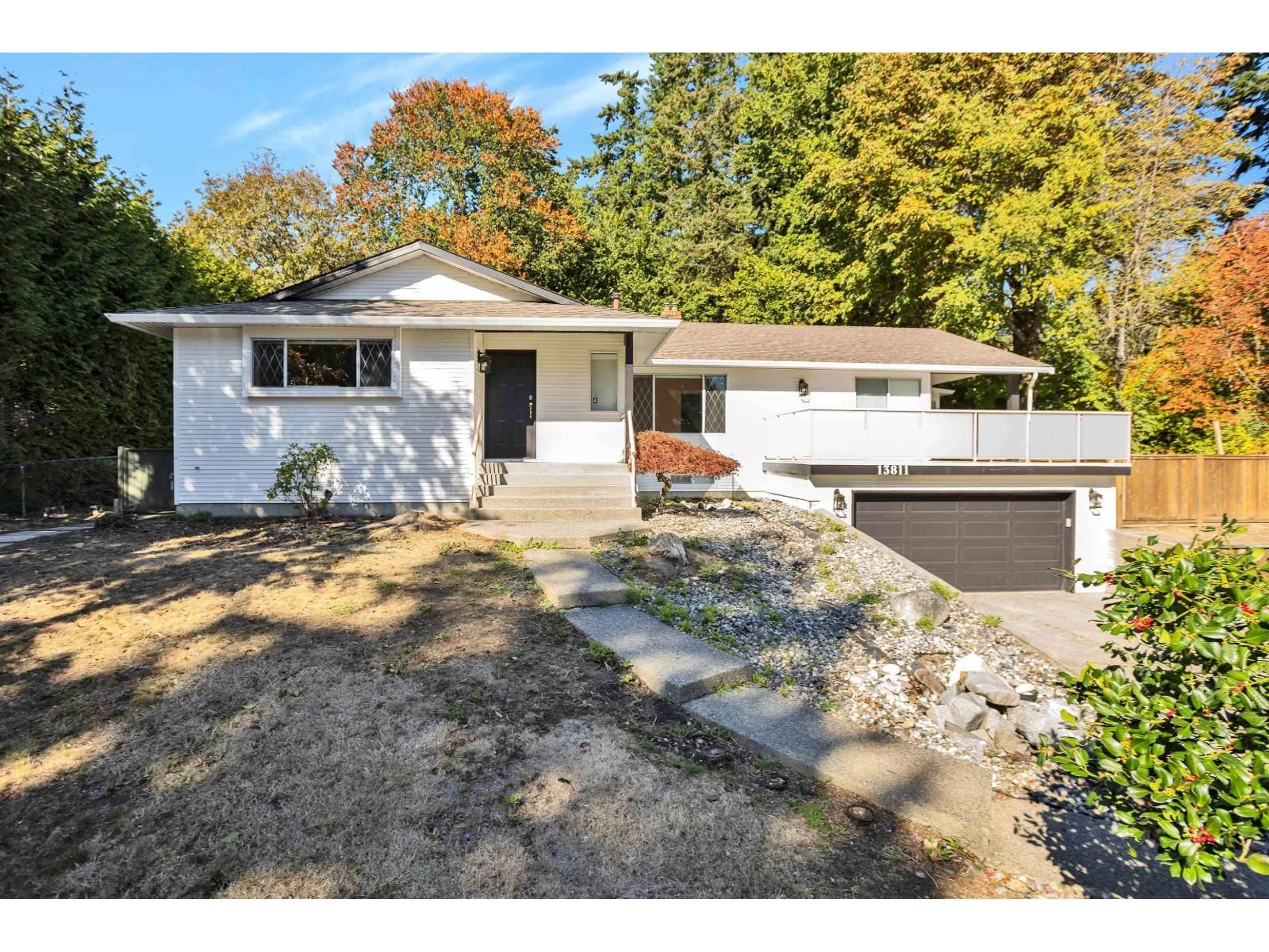 Home with vinyl exterior material, street for 13811 17 AVENUE, Surrey British Columbia V4A7C2