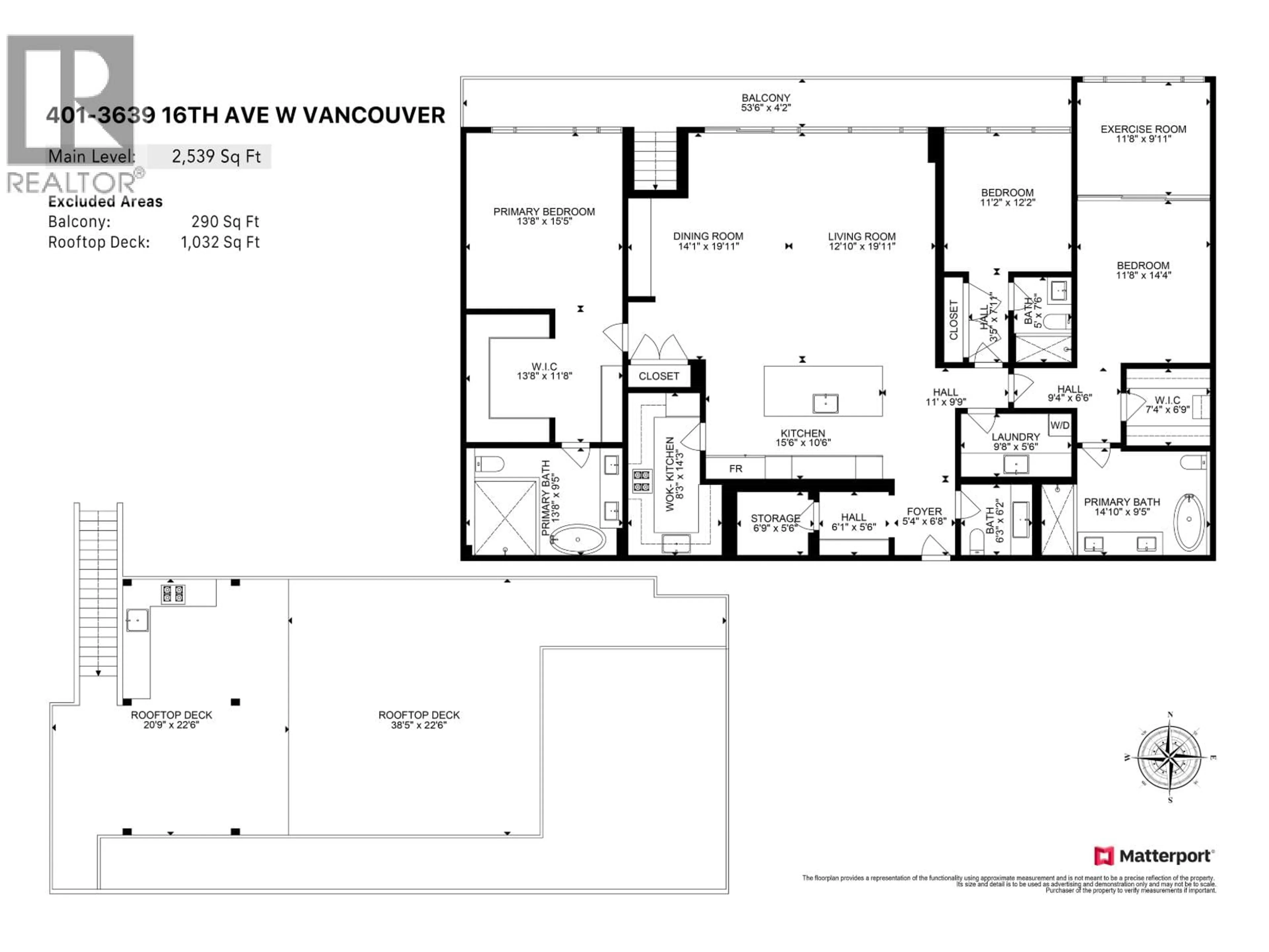 Floor plan for 401 - 3639 16TH AVENUE, Vancouver British Columbia V6R3C3