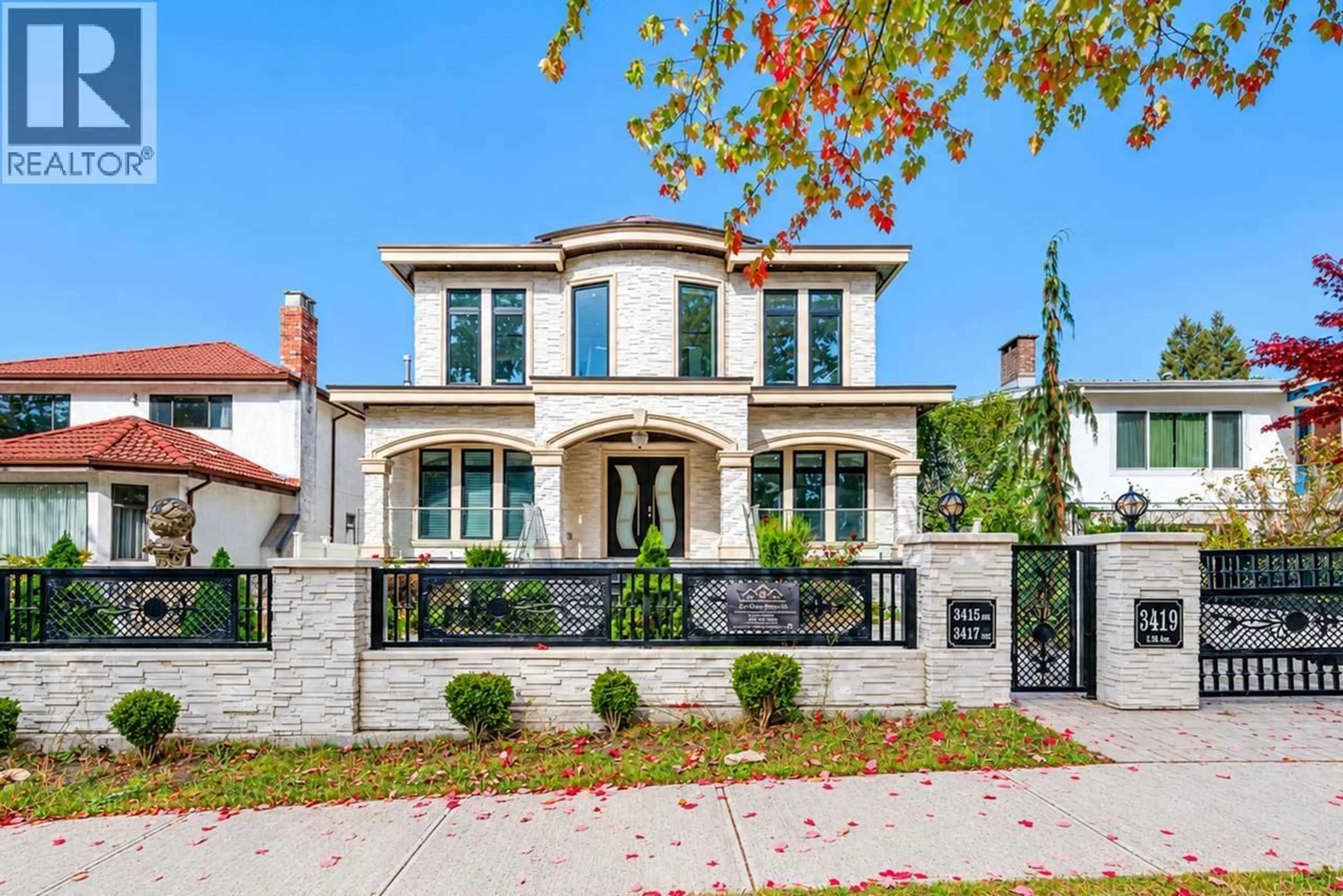 Home with brick exterior material, street for 3419 48TH AVENUE, Vancouver British Columbia V5S1H6