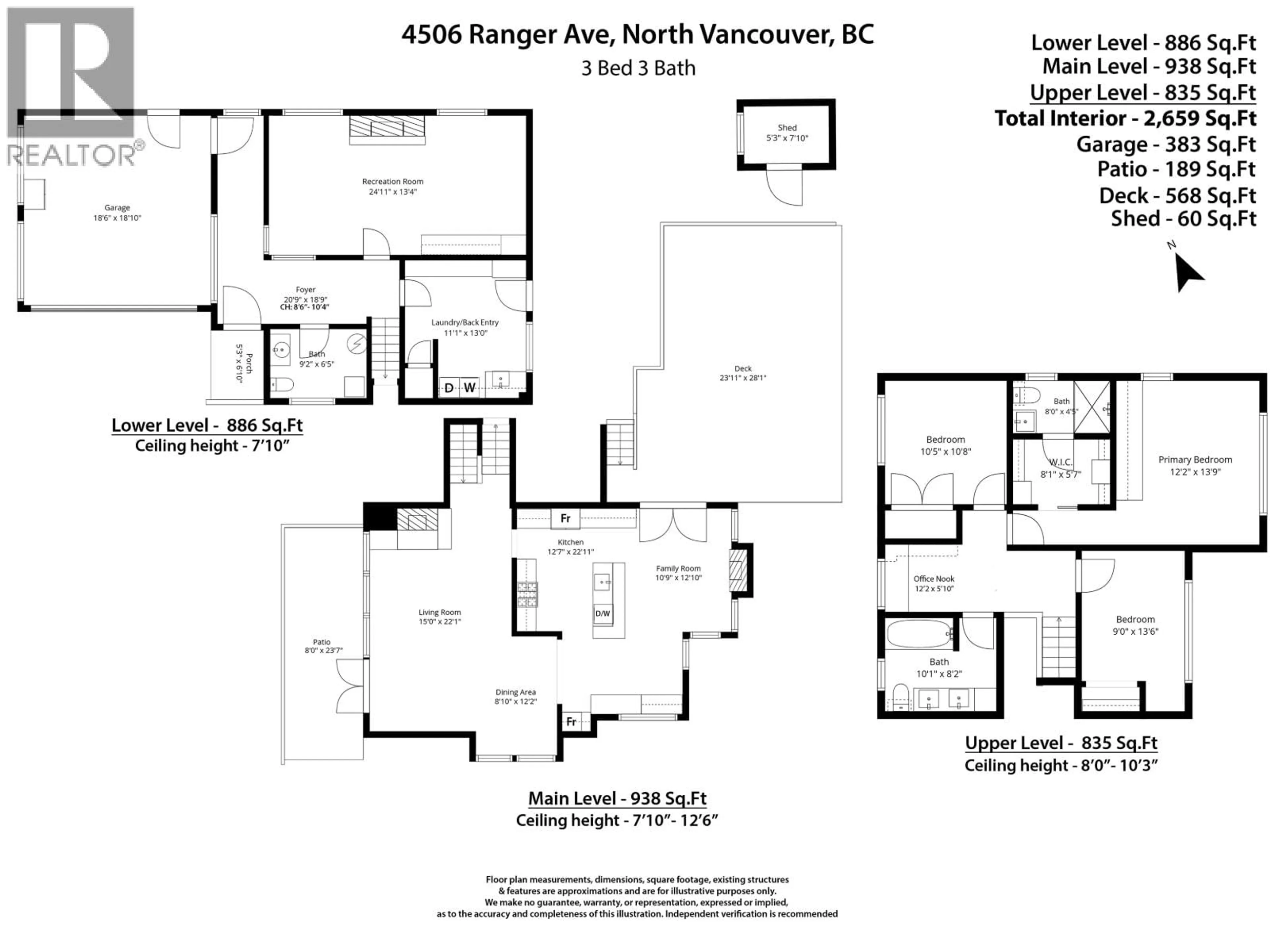 Floor plan for 4506 RANGER AVENUE, North Vancouver British Columbia V7R3L5