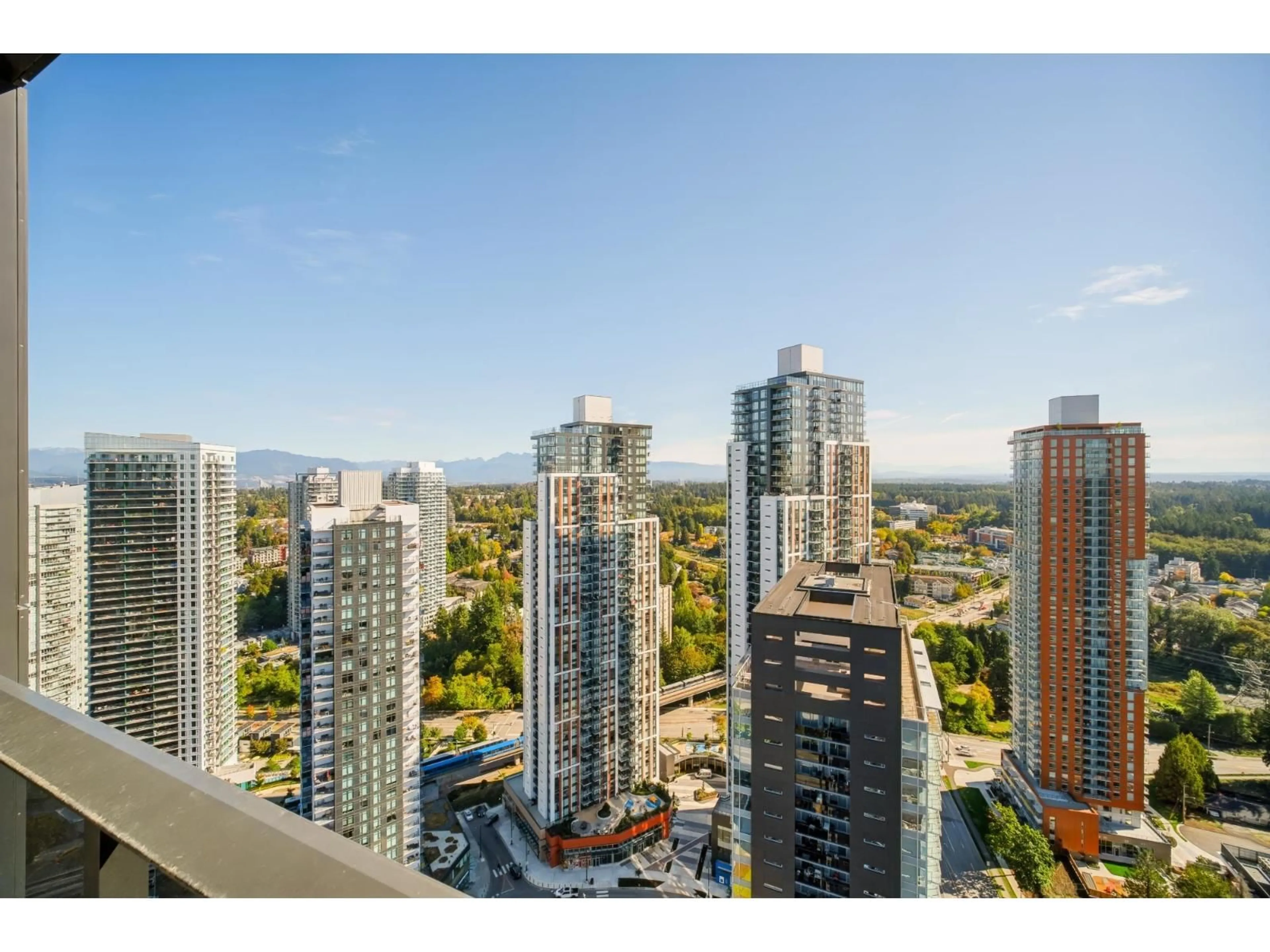 A pic from outside/outdoor area/front of a property/back of a property/a pic from drone, city buildings view from balcony for 3908 - 13615 FRASER HIGHWAY, Surrey British Columbia V3T0P7