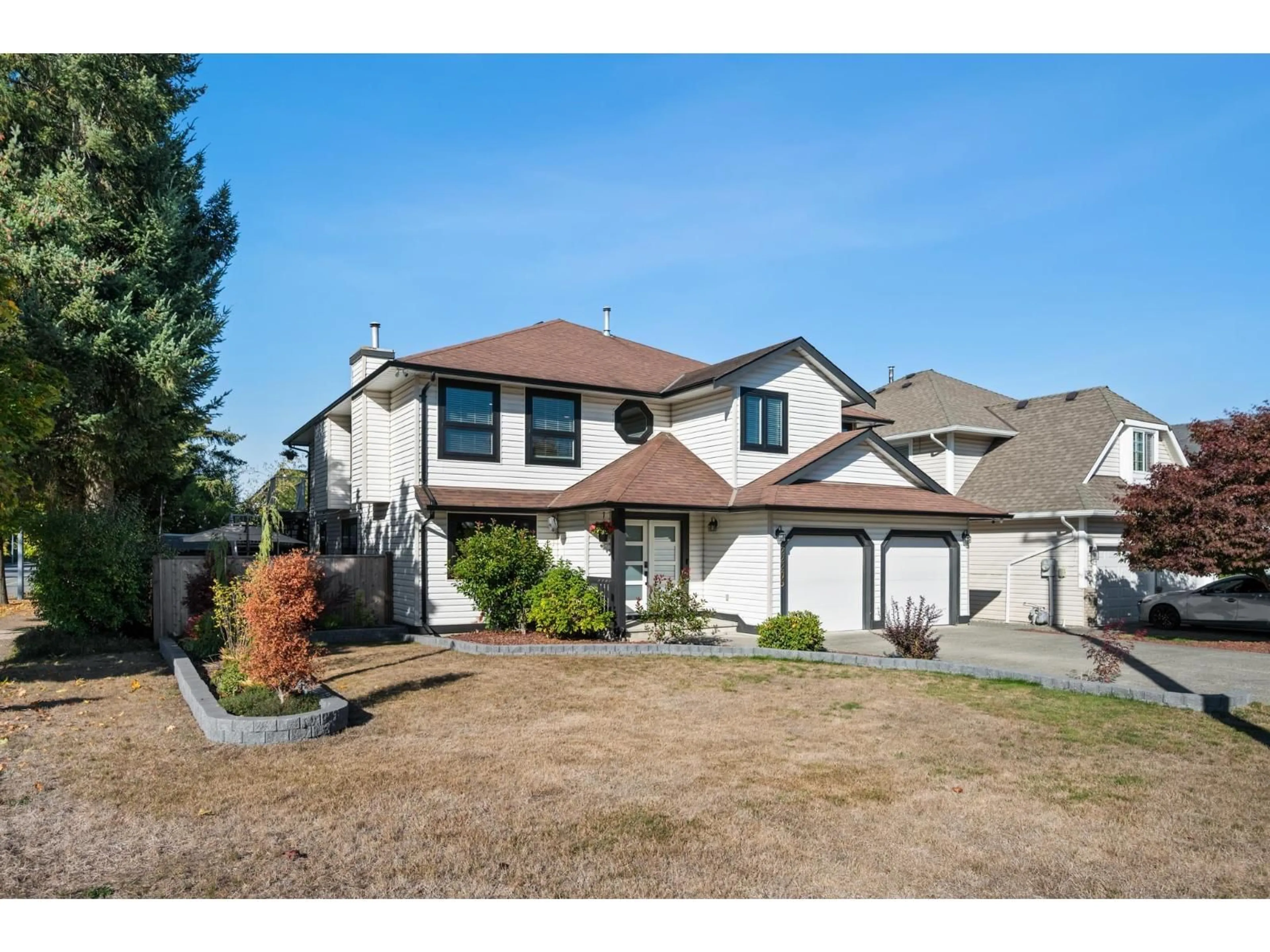 Home with vinyl exterior material, street for 22209 OLD YALE ROAD, Langley British Columbia V2Z1B2