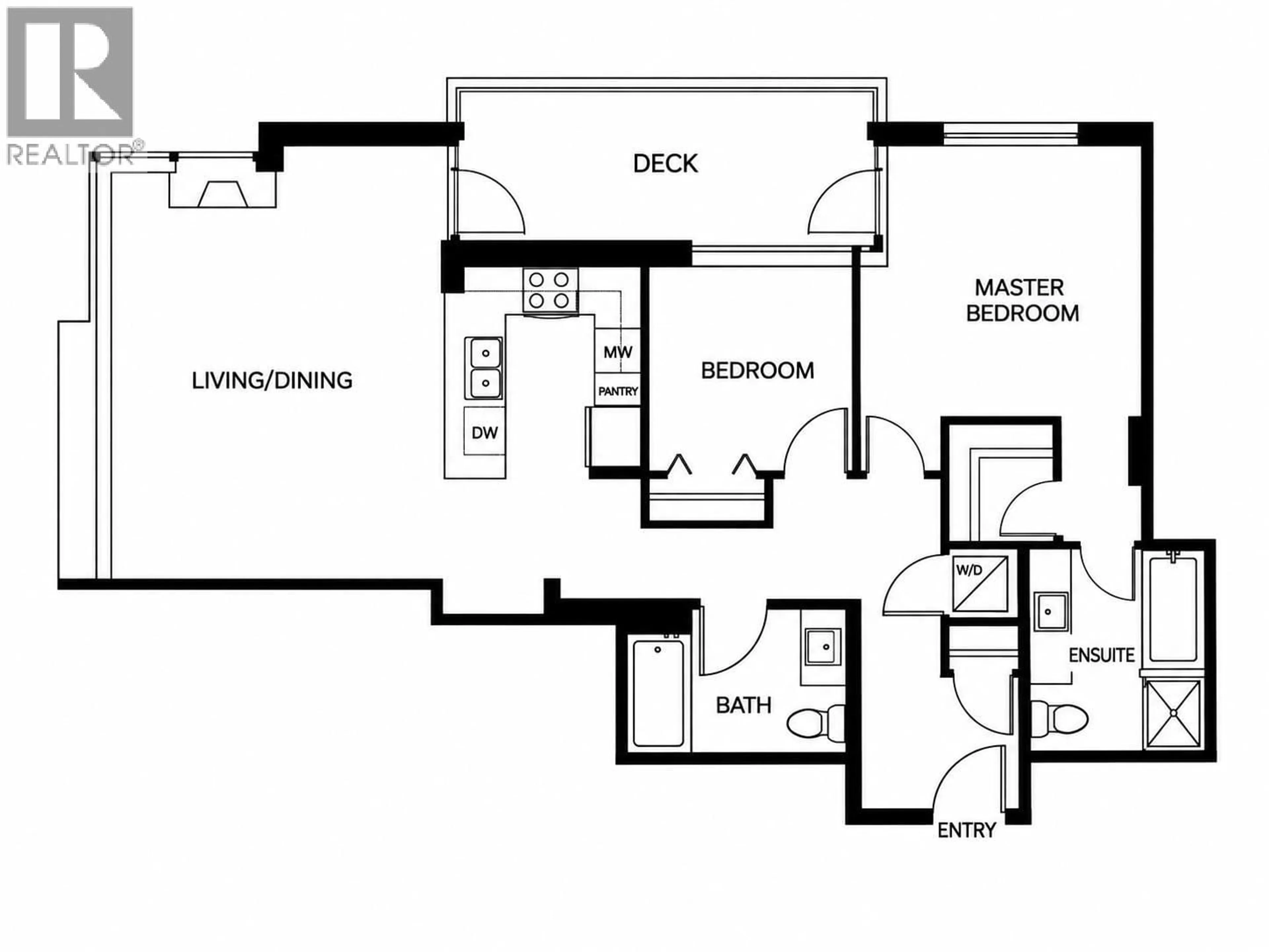 Floor plan for 408 - 158 13TH STREET, North Vancouver British Columbia V7M0A7