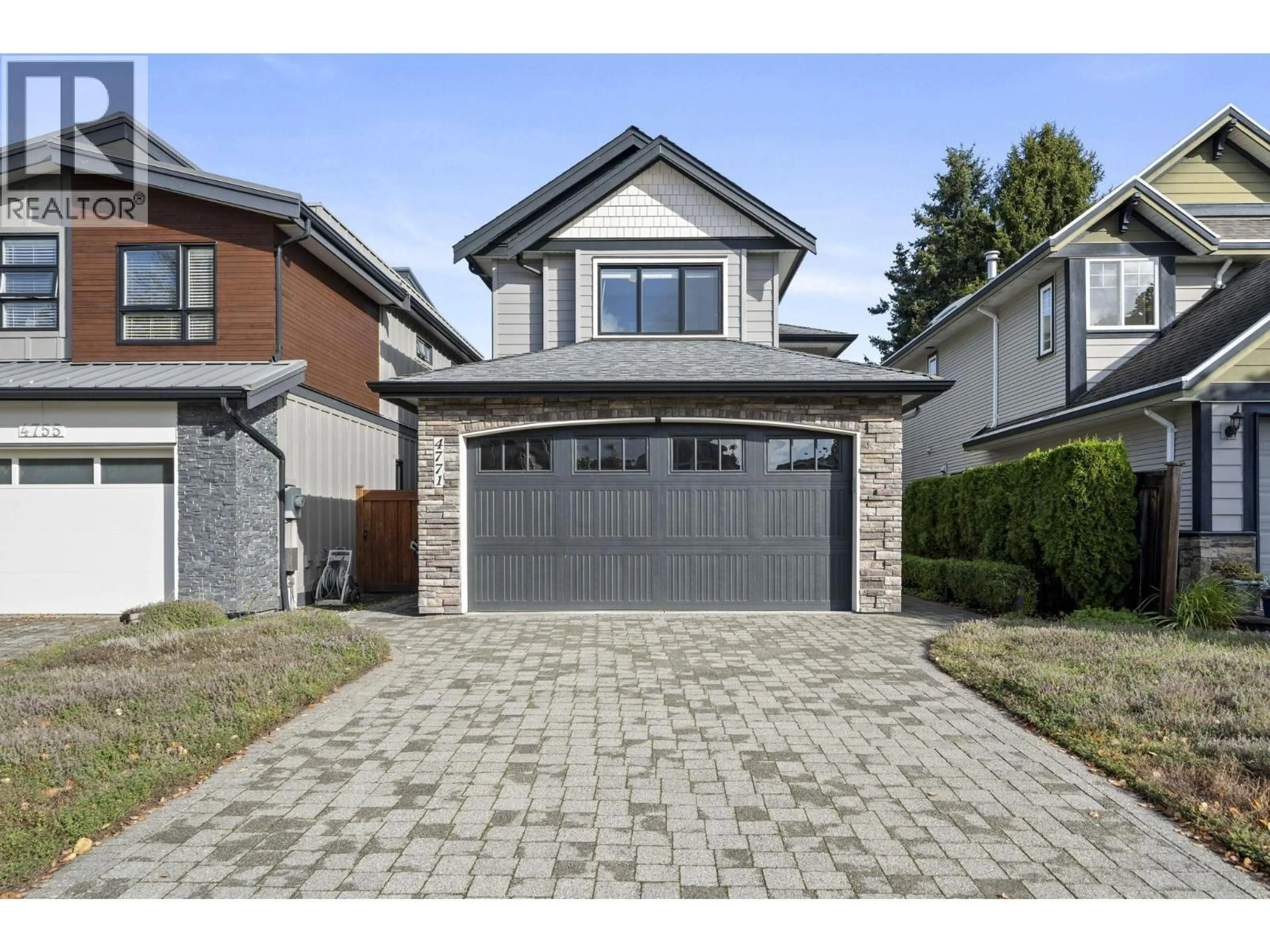 Home with brick exterior material, street for 4771 DUNCLIFFE ROAD, Richmond British Columbia V7B3N2