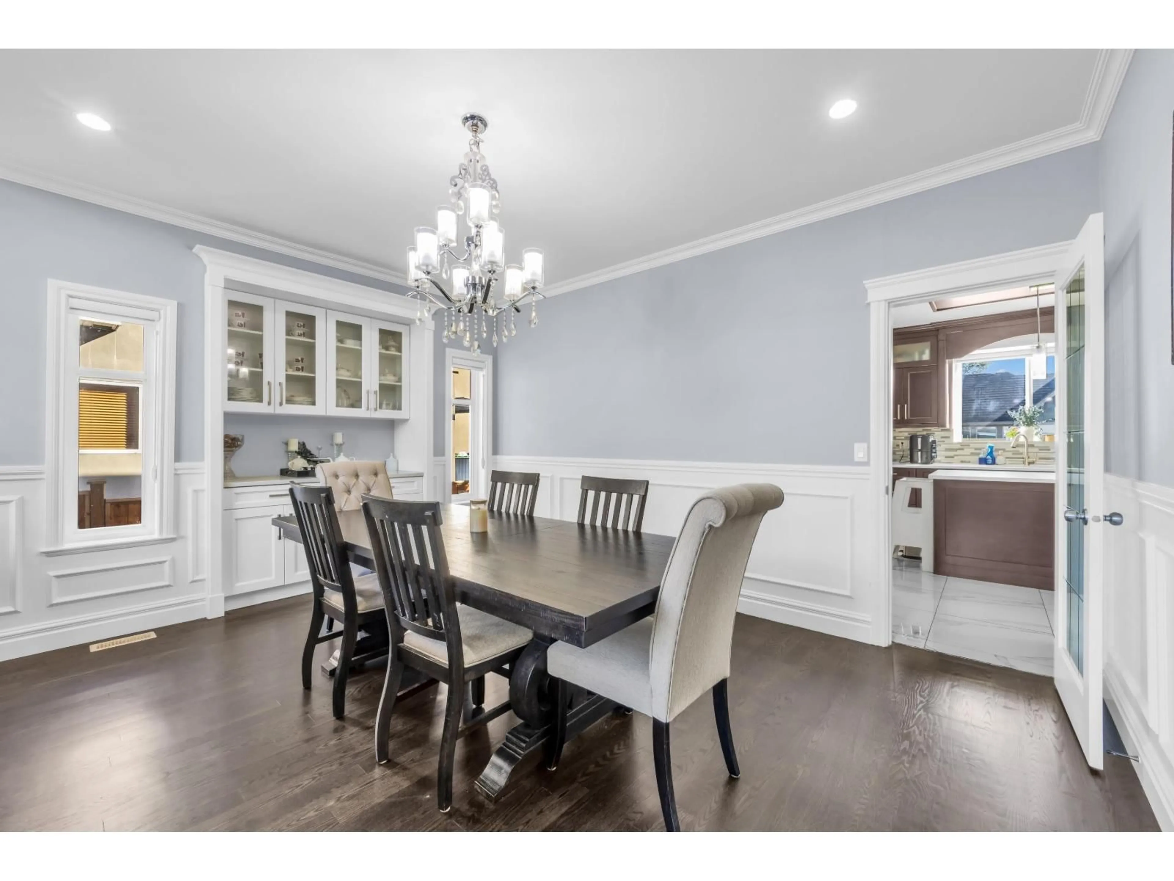 Dining room, wood/laminate floor for 8362 170A STREET, Surrey British Columbia V4N5J7