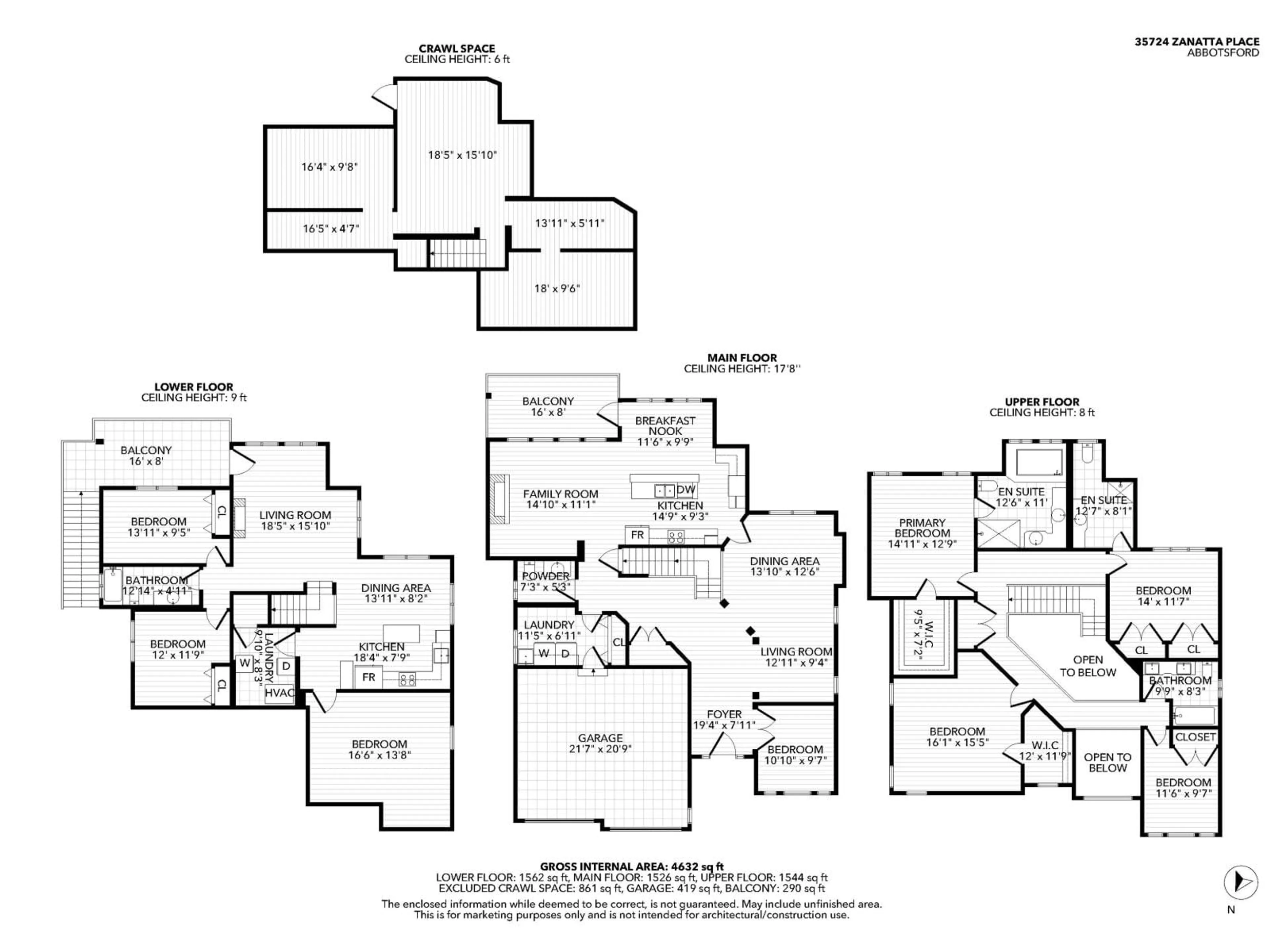 Floor plan for 35724 ZANATTA PLACE, Abbotsford British Columbia V3G0B4