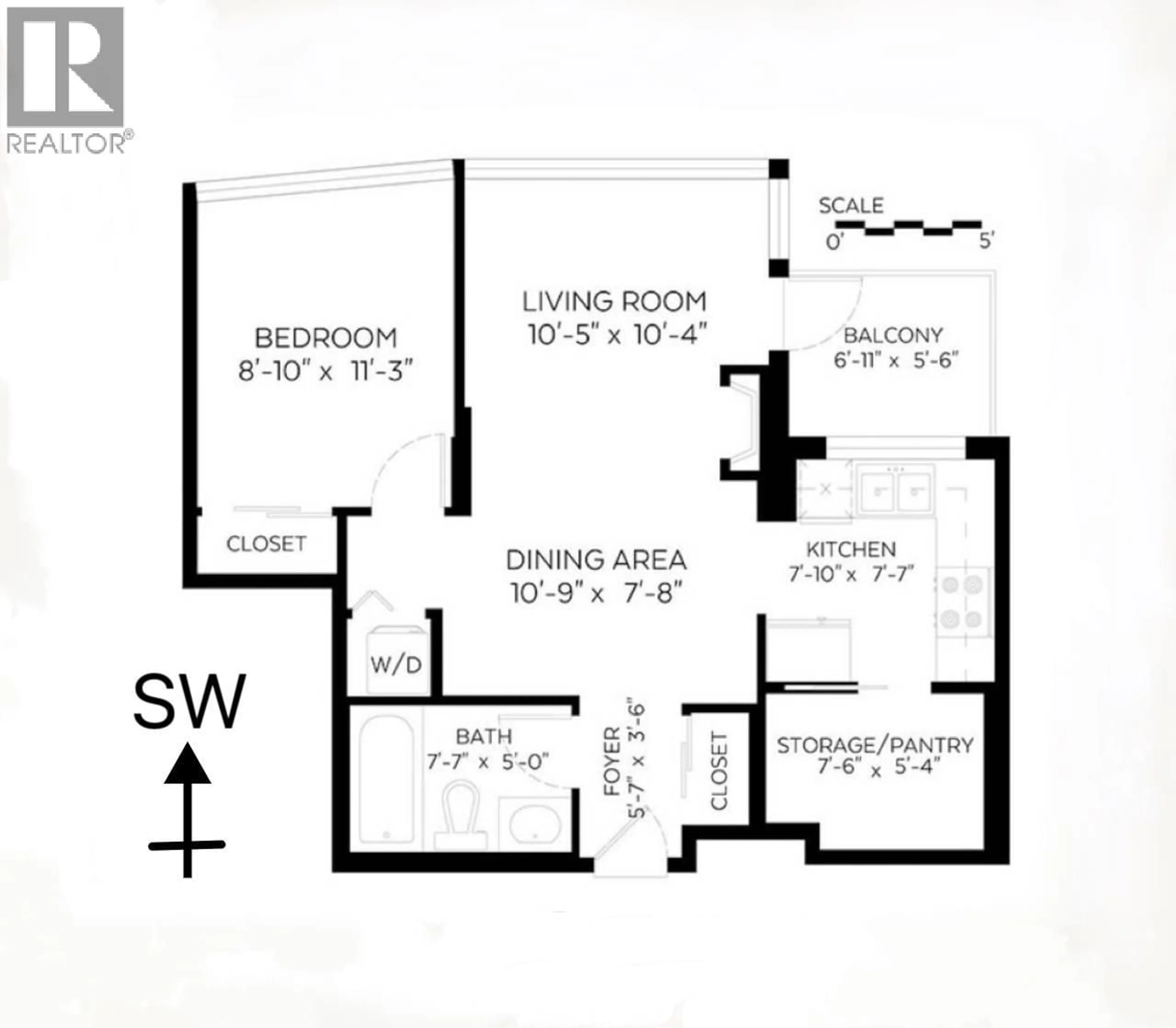 Floor plan for 1003 - 1238 BURRARD STREET, Vancouver British Columbia V6Z3E1