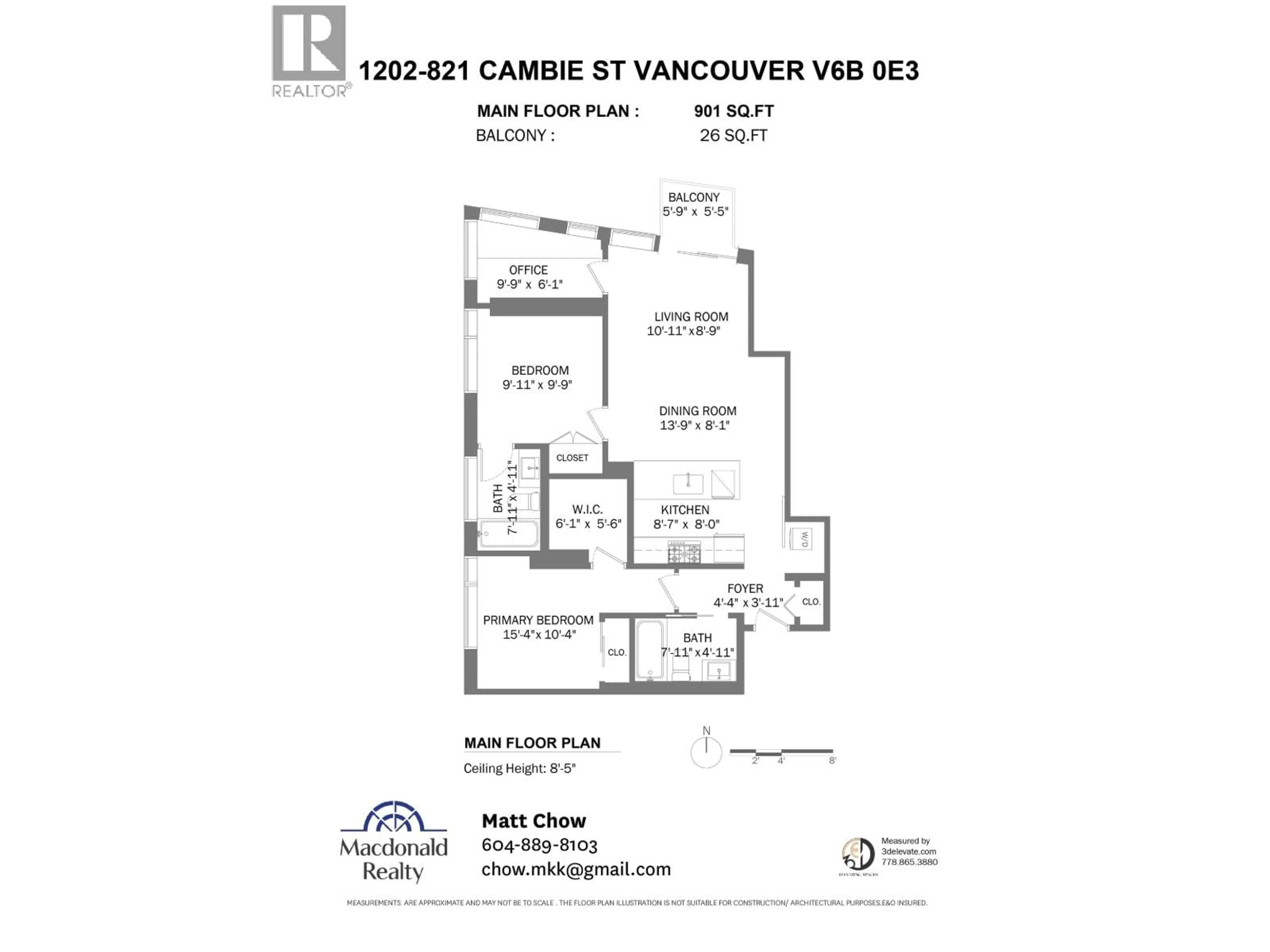 Floor plan for 1202 - 821 CAMBIE STREET, Vancouver British Columbia V6B0E3