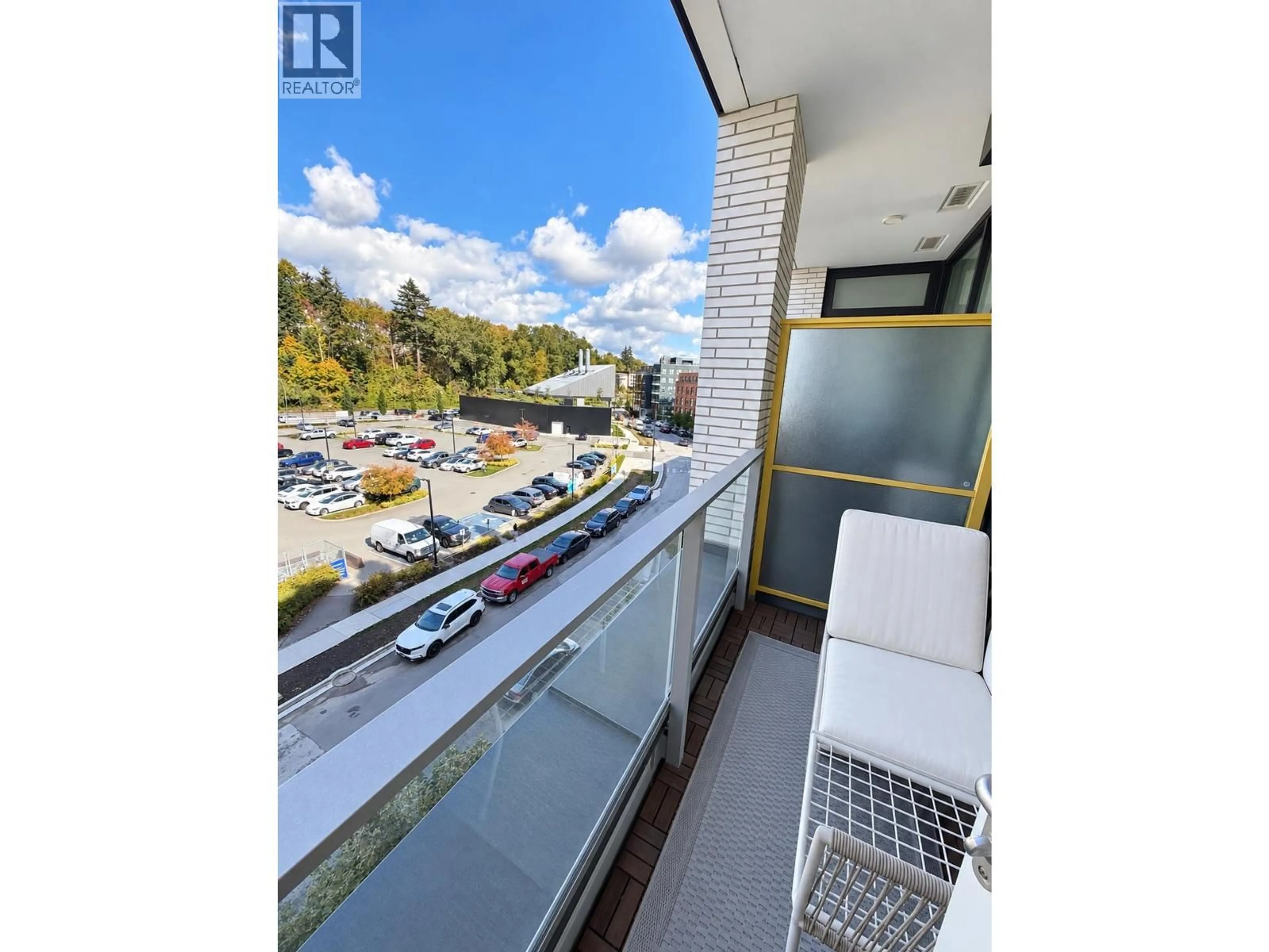 Balcony in the apartment, water/lake/river/ocean view for 509 - 3538 SAWMILL CRESCENT, Vancouver British Columbia V5S0J8