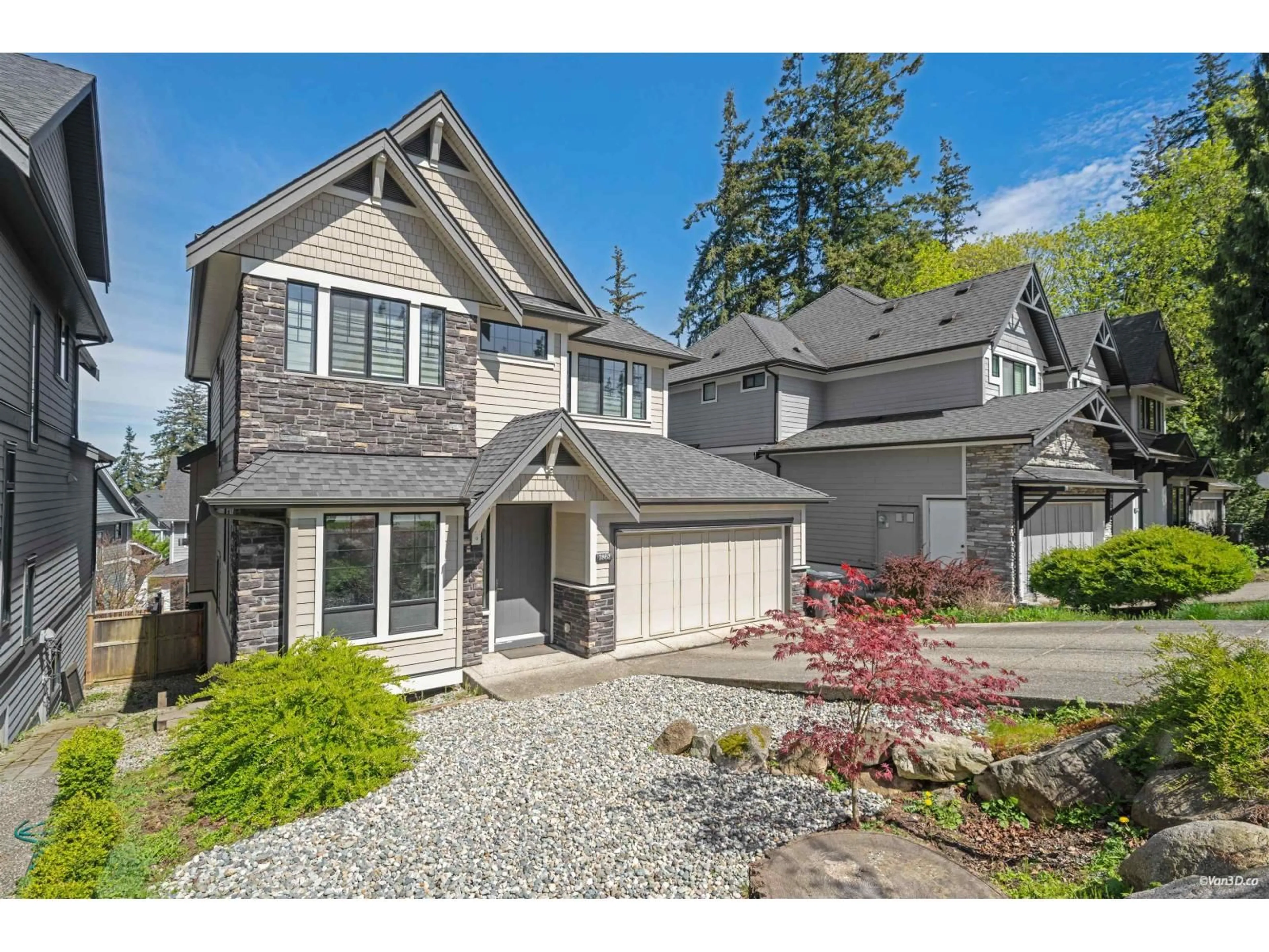 Home with vinyl exterior material, street for 2862 HELC PLACE, Surrey British Columbia V3Z0C6