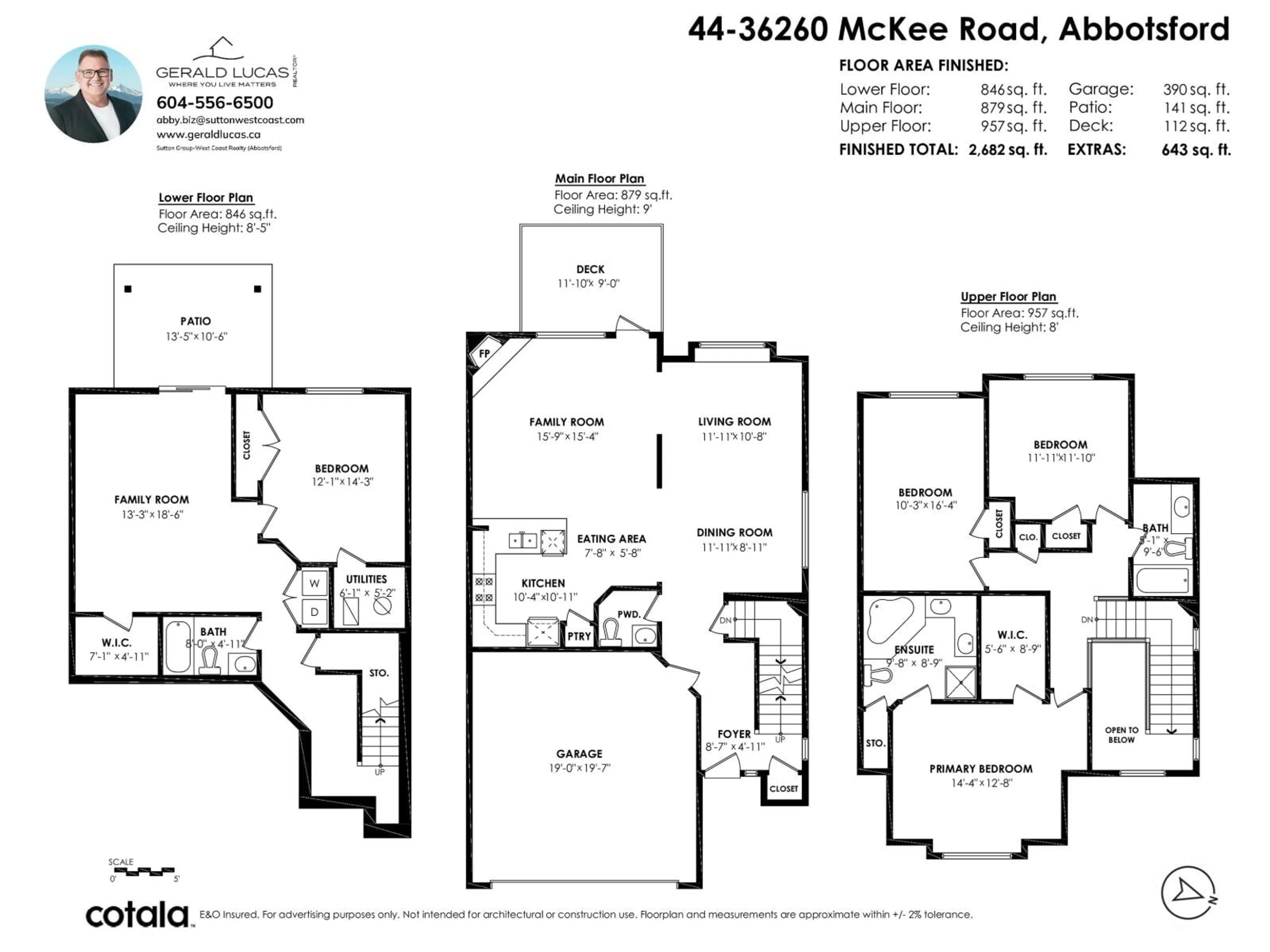 Floor plan for 44 - 36260 MCKEE ROAD, Abbotsford British Columbia V3G0A9