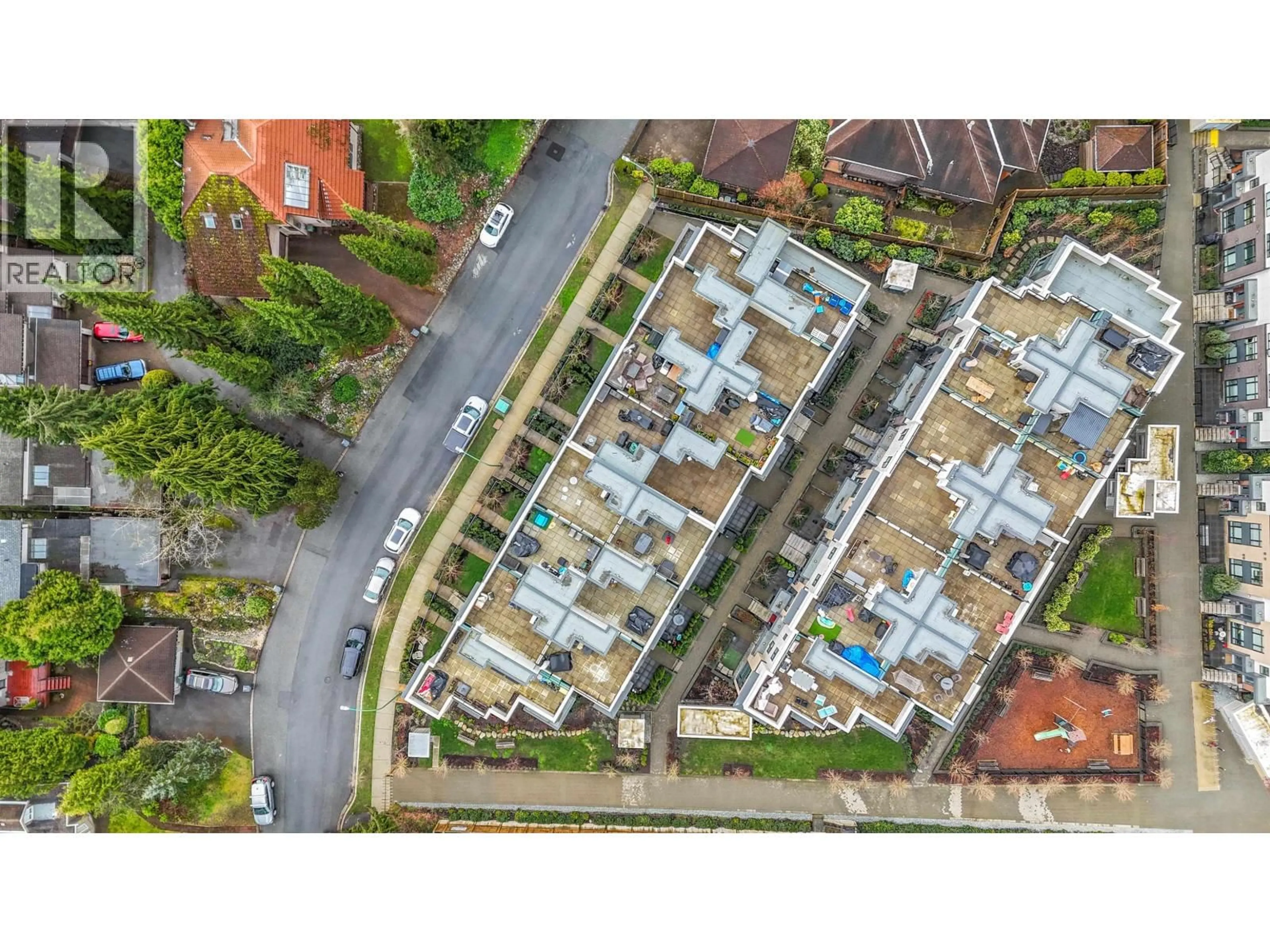 A pic from outside/outdoor area/front of a property/back of a property/a pic from drone, street for 176 - 2035 GLENAIRE DRIVE, North Vancouver British Columbia V7P1Y2