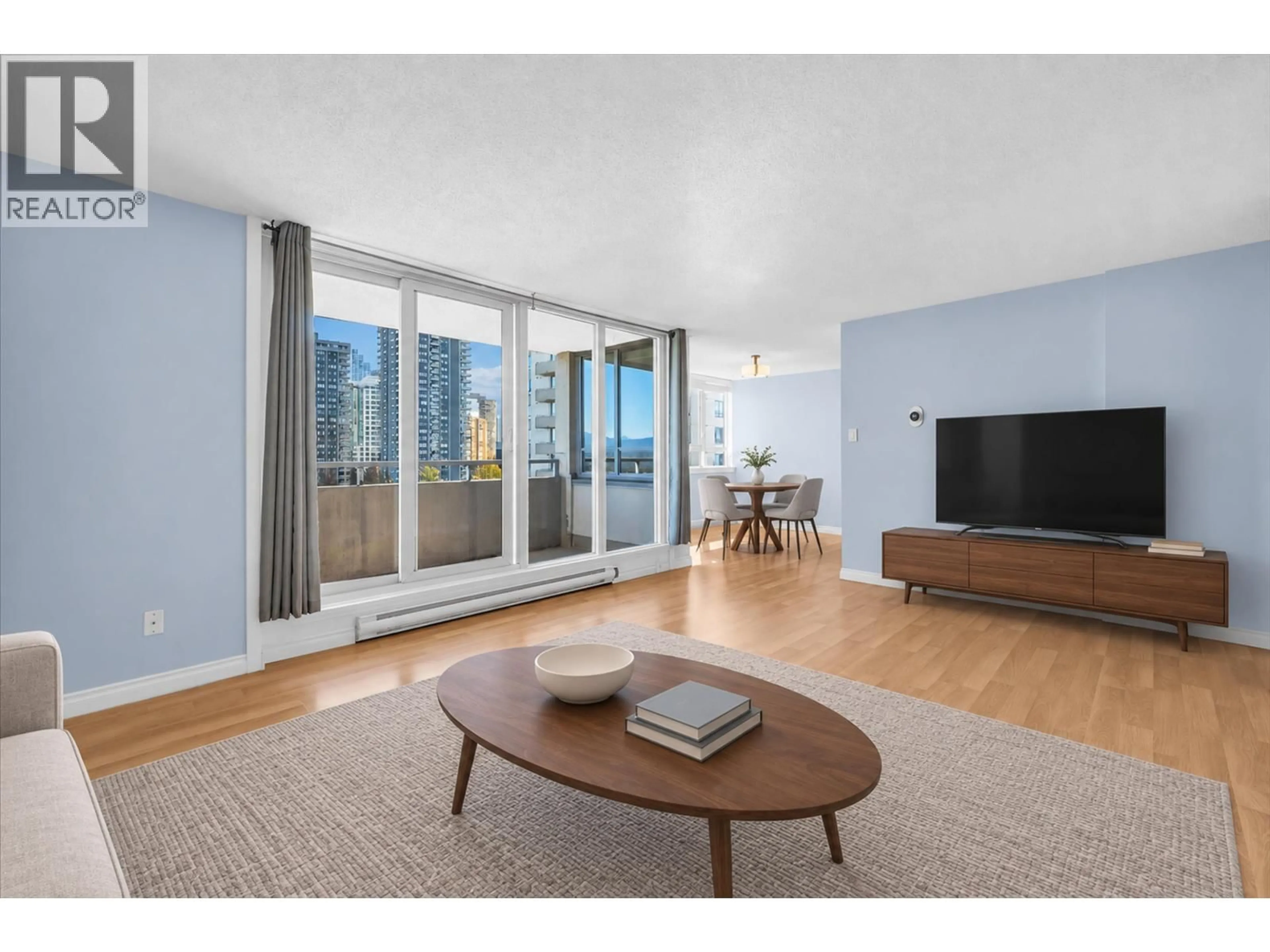Living room with furniture, wood/laminate floor for 1206 - 4160 SARDIS STREET, Burnaby British Columbia V5H1K2