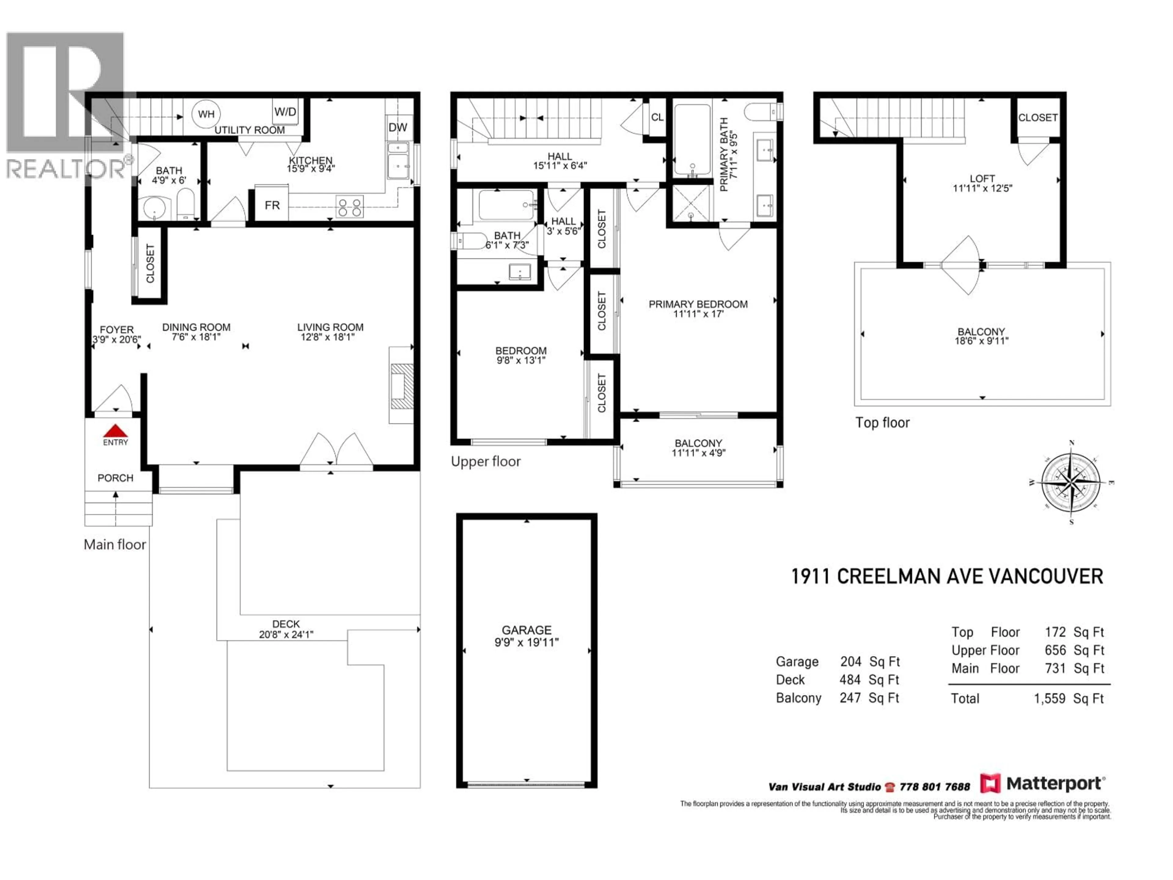 Floor plan for 1919 CREELMAN AVENUE, Vancouver British Columbia V6J1B8