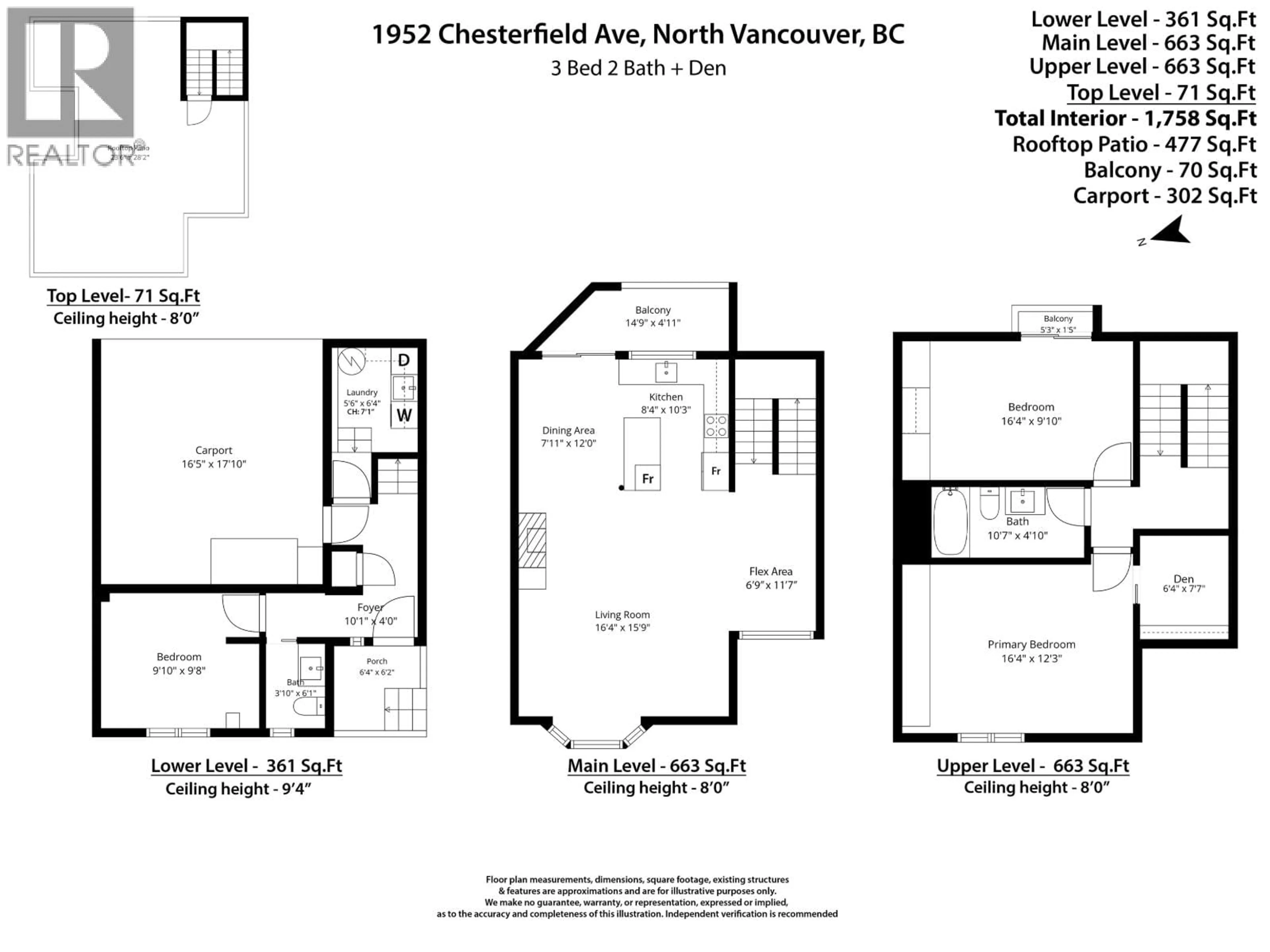 Floor plan for 1952 CHESTERFIELD AVENUE, North Vancouver British Columbia V7M2P5