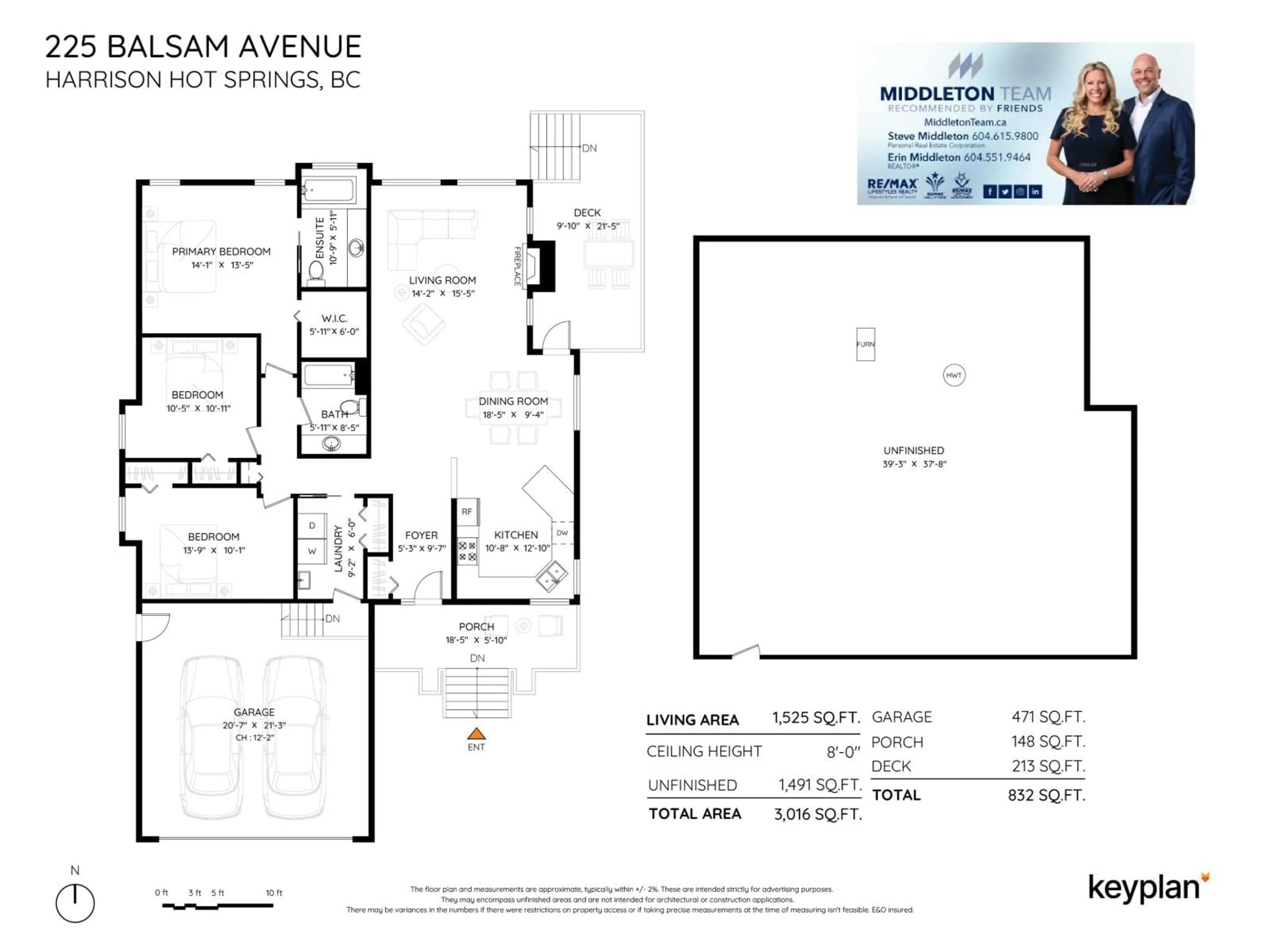 Floor plan for 225 BALSAM AVENUE, Harrison Hot Springs British Columbia V0M1K0