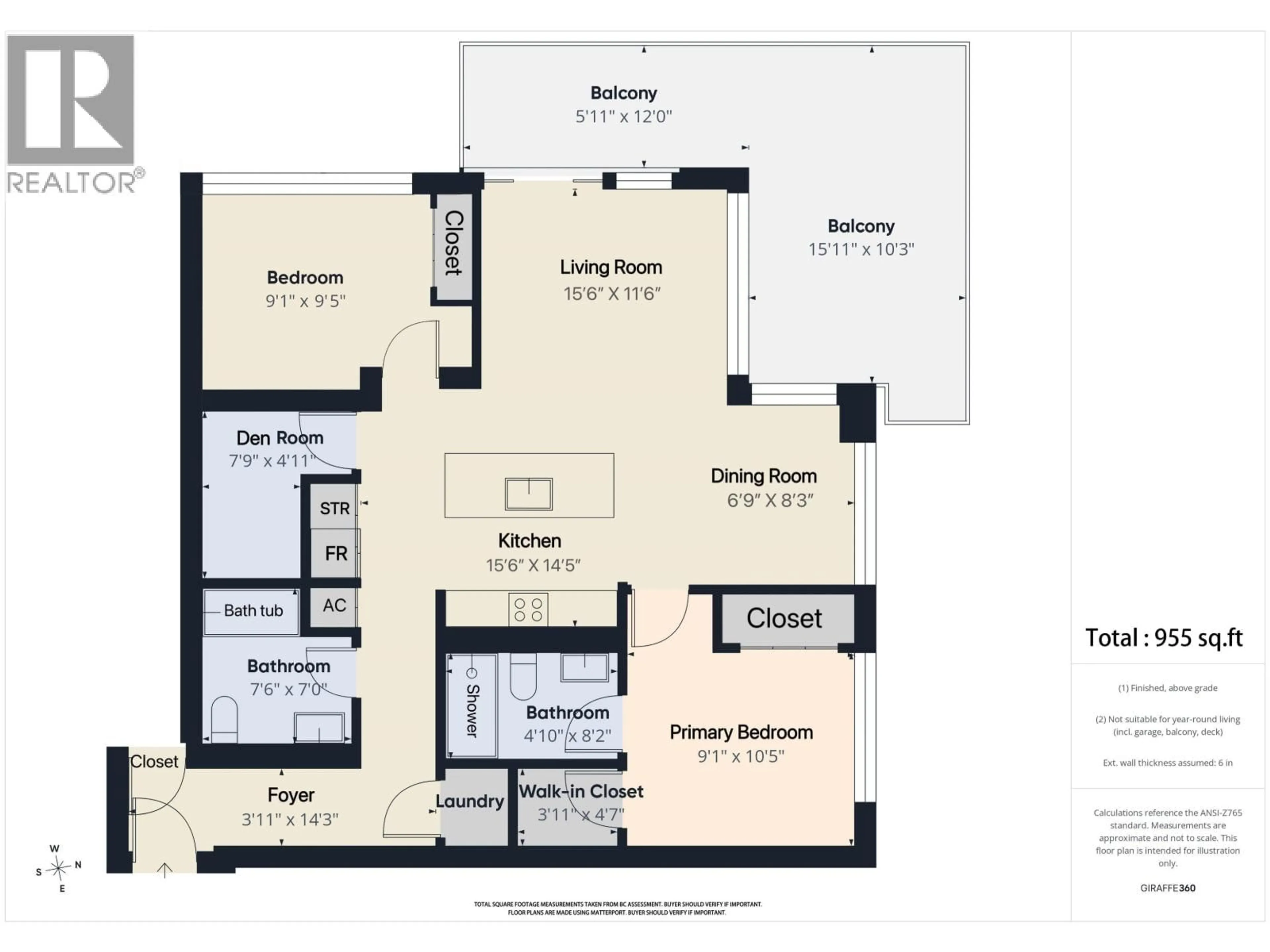 Floor plan for 3408 - 4711 HAZEL STREET, Burnaby British Columbia V5H0J9