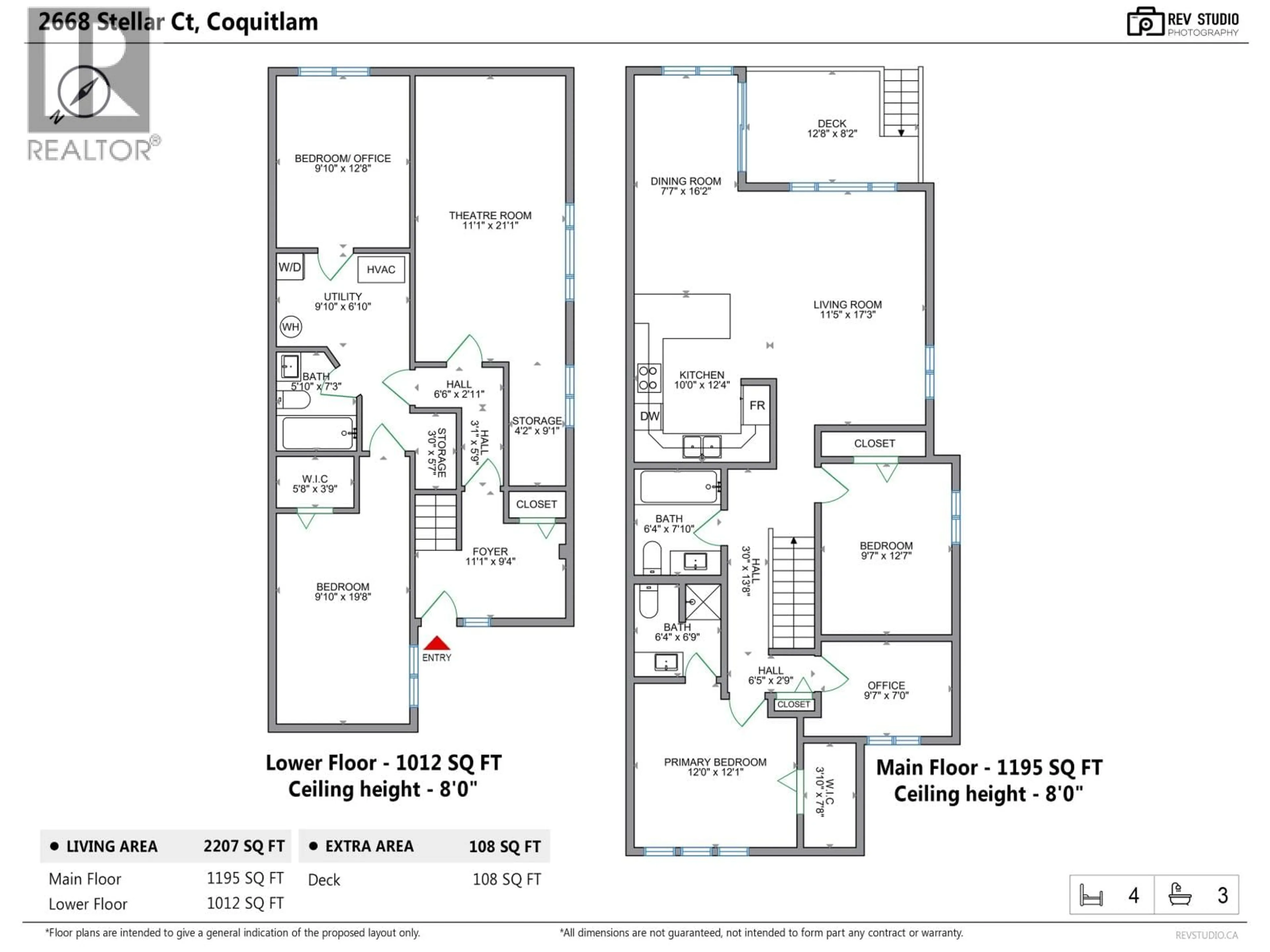 Floor plan for 2668 STELLAR COURT, Coquitlam British Columbia V3E1H1