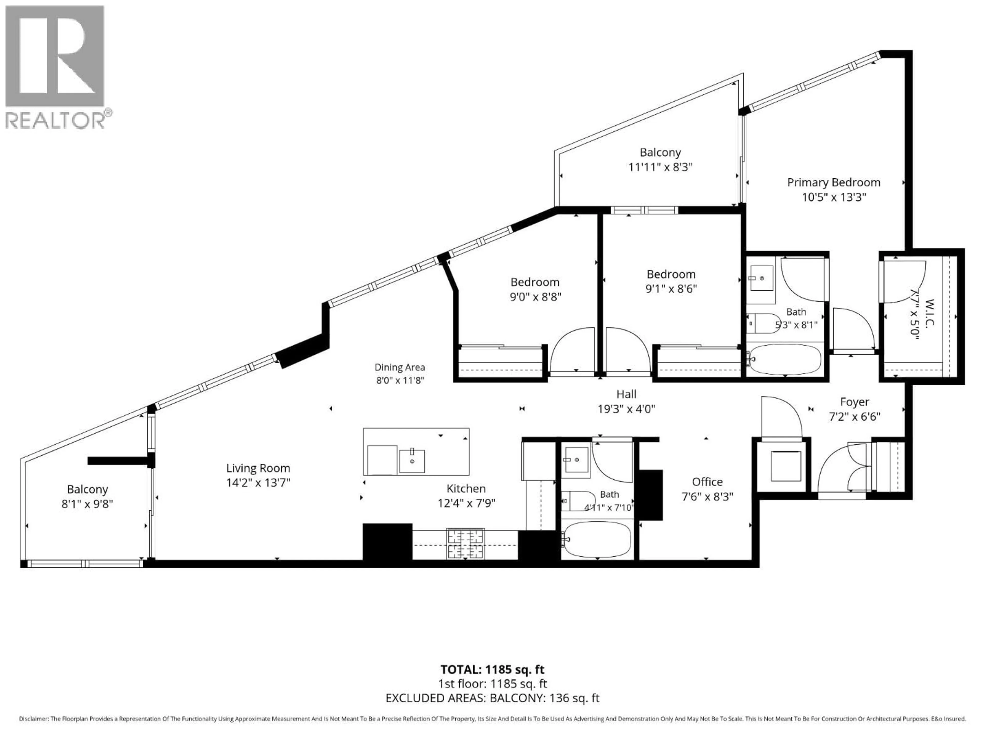Floor plan for 2703 - 4808 HAZEL STREET, Burnaby British Columbia V5H0A2