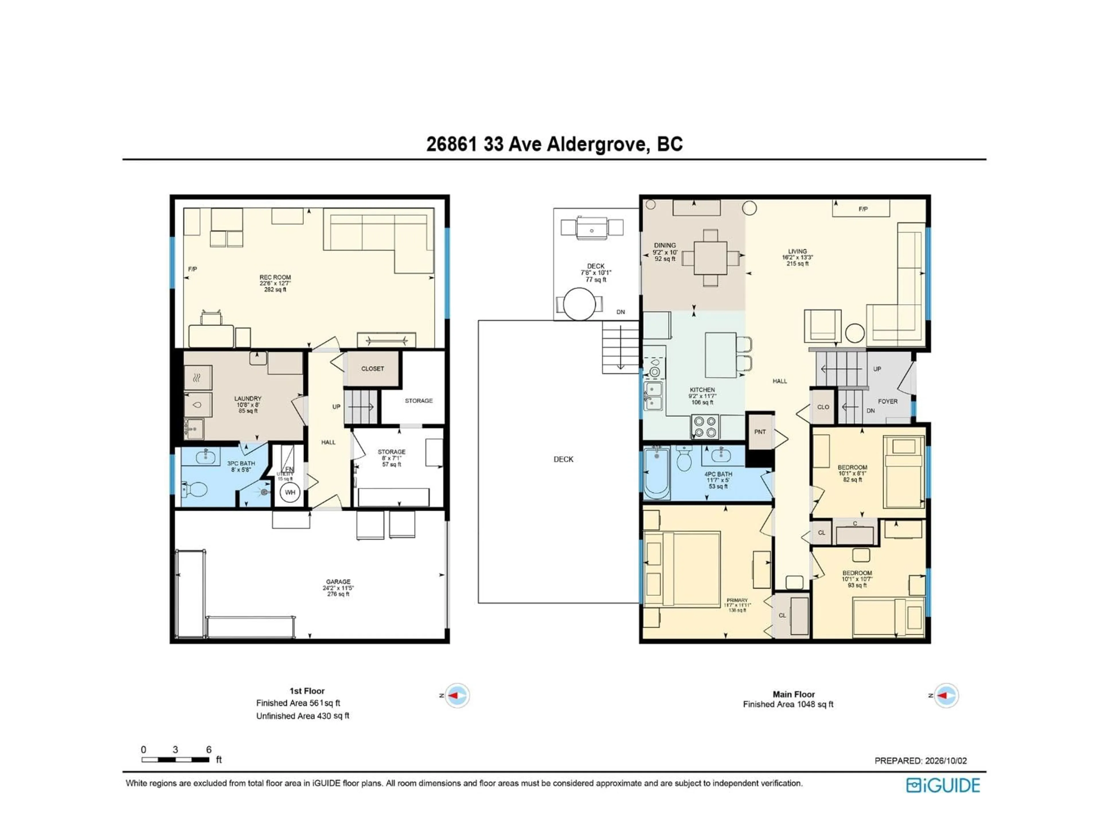 Floor plan for 26861 33 AVENUE, Langley British Columbia V4W3G6