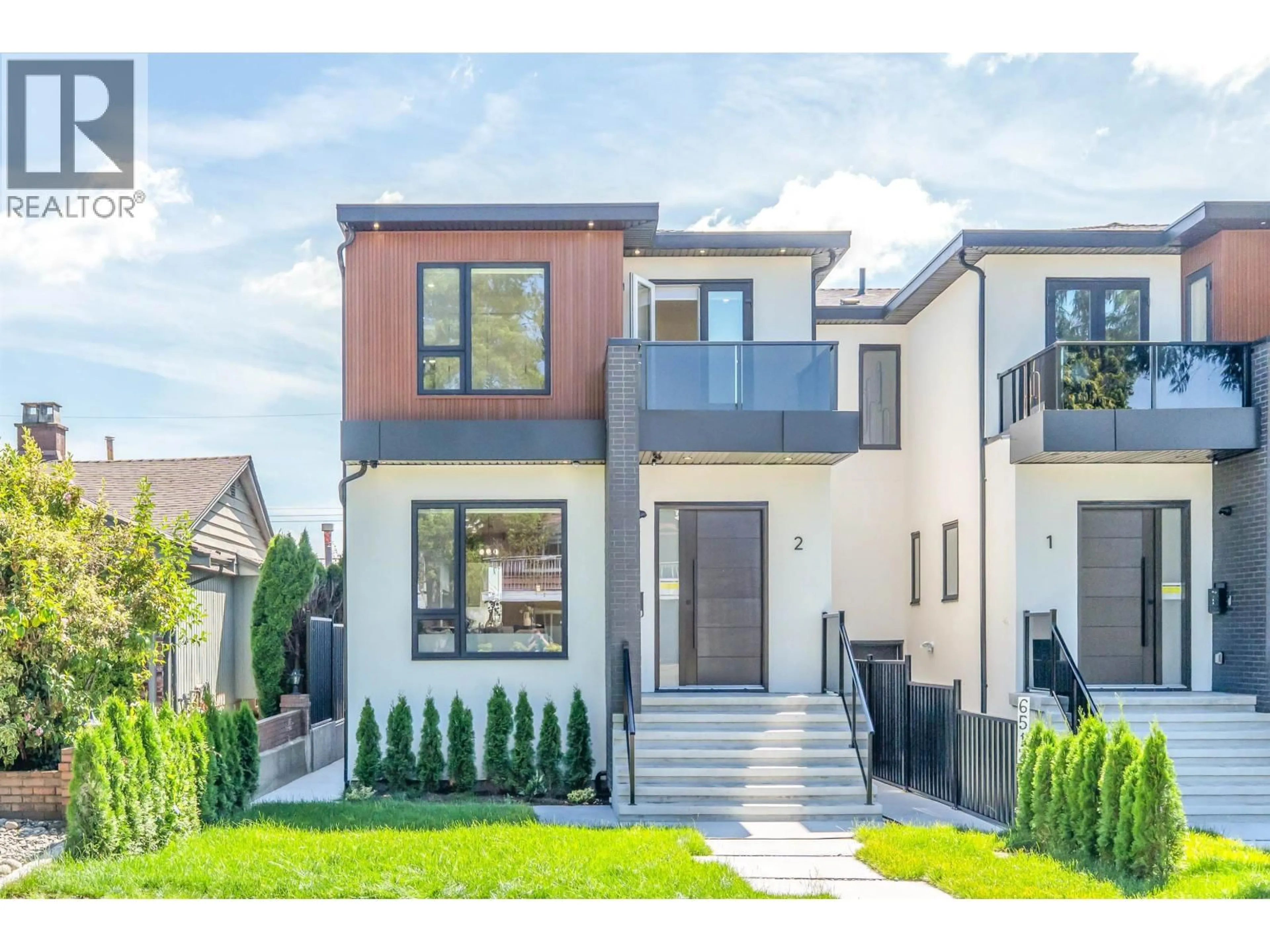 Home with brick exterior material, street for 2 - 6512 GRANT STREET, Burnaby British Columbia V5B2K8