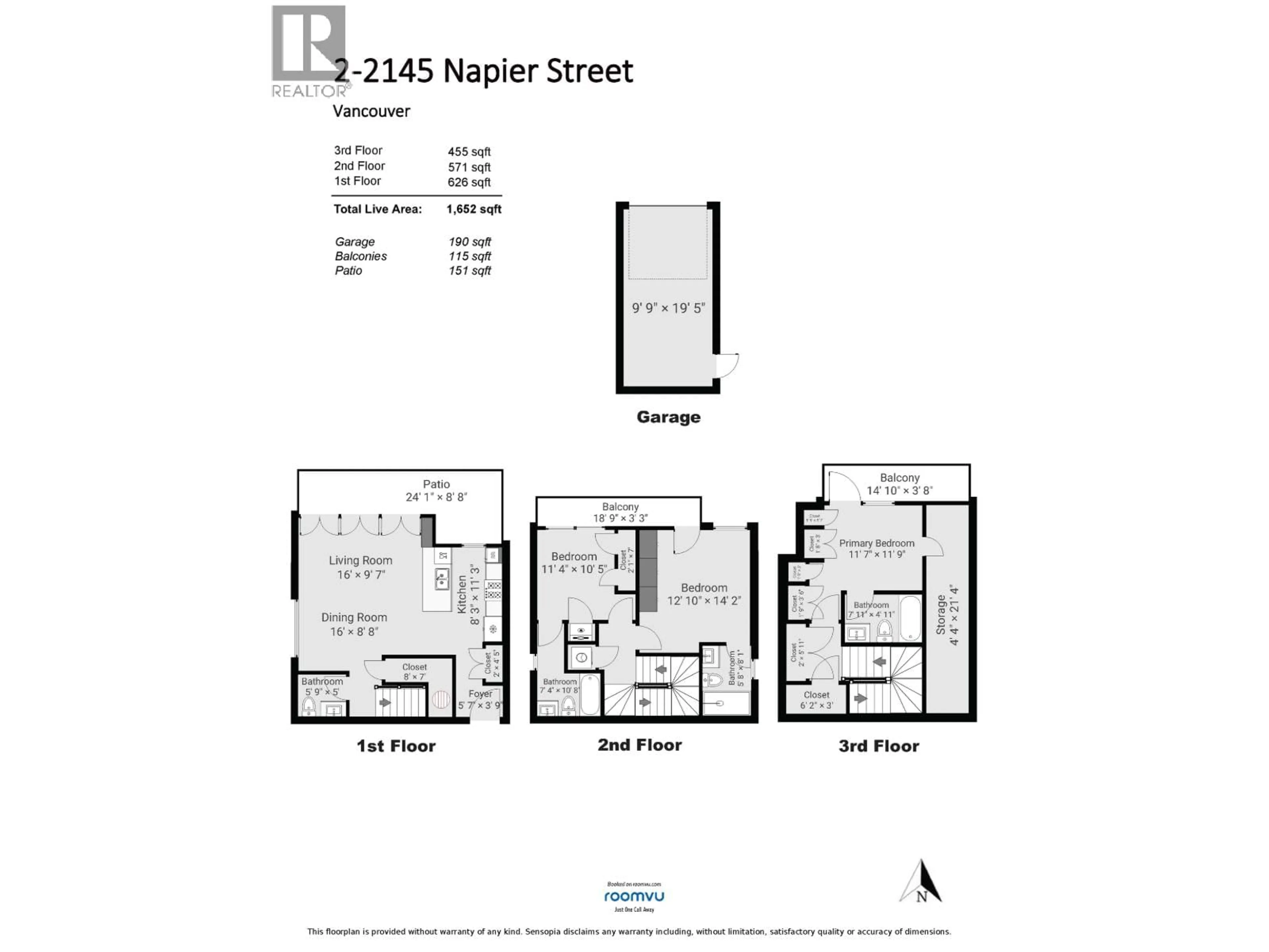 Floor plan for 2 - 2145 NAPIER STREET, Vancouver British Columbia V5L2P1