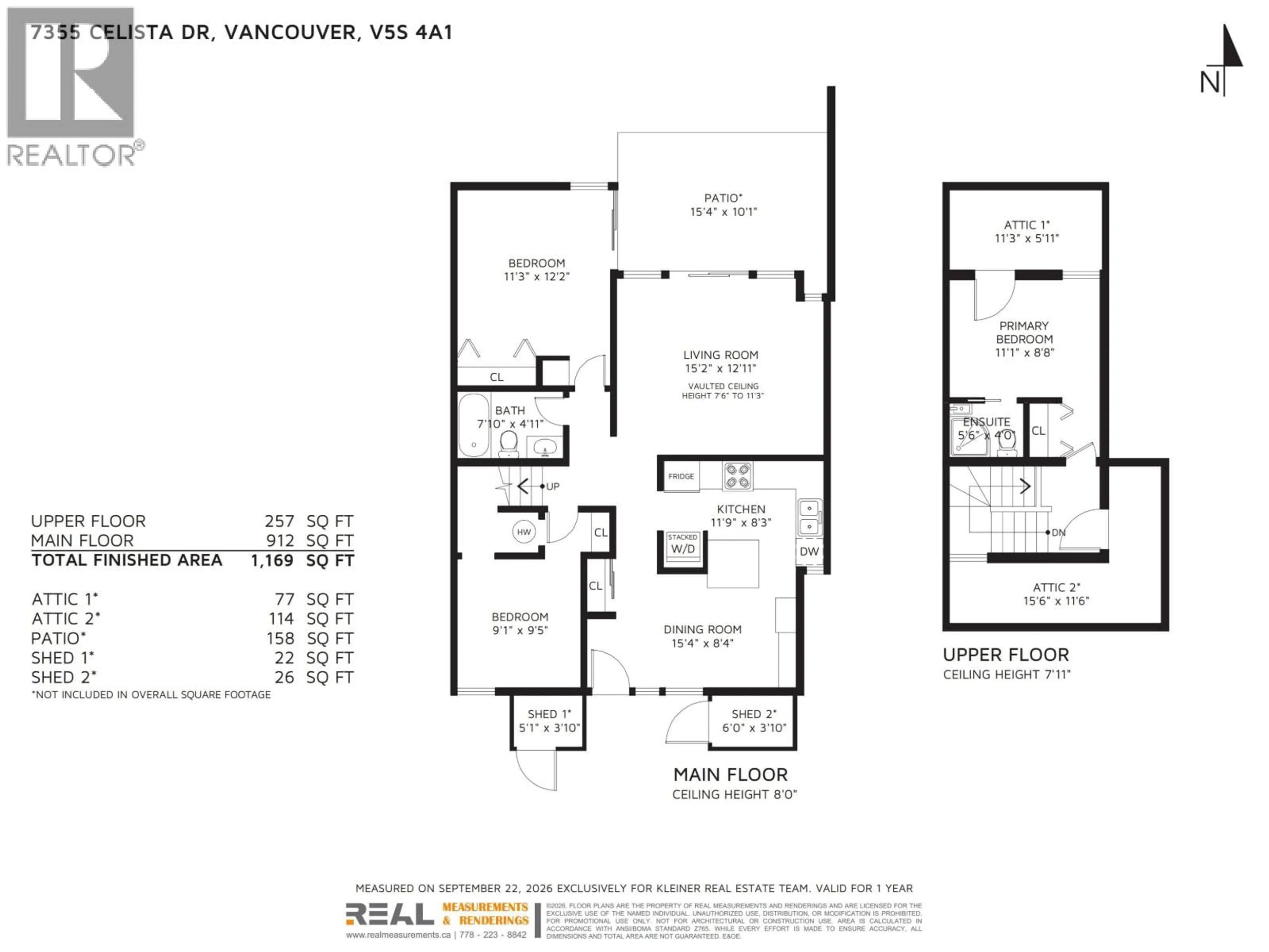 Floor plan for 7355 CELISTA DRIVE, Vancouver British Columbia V5S4A1