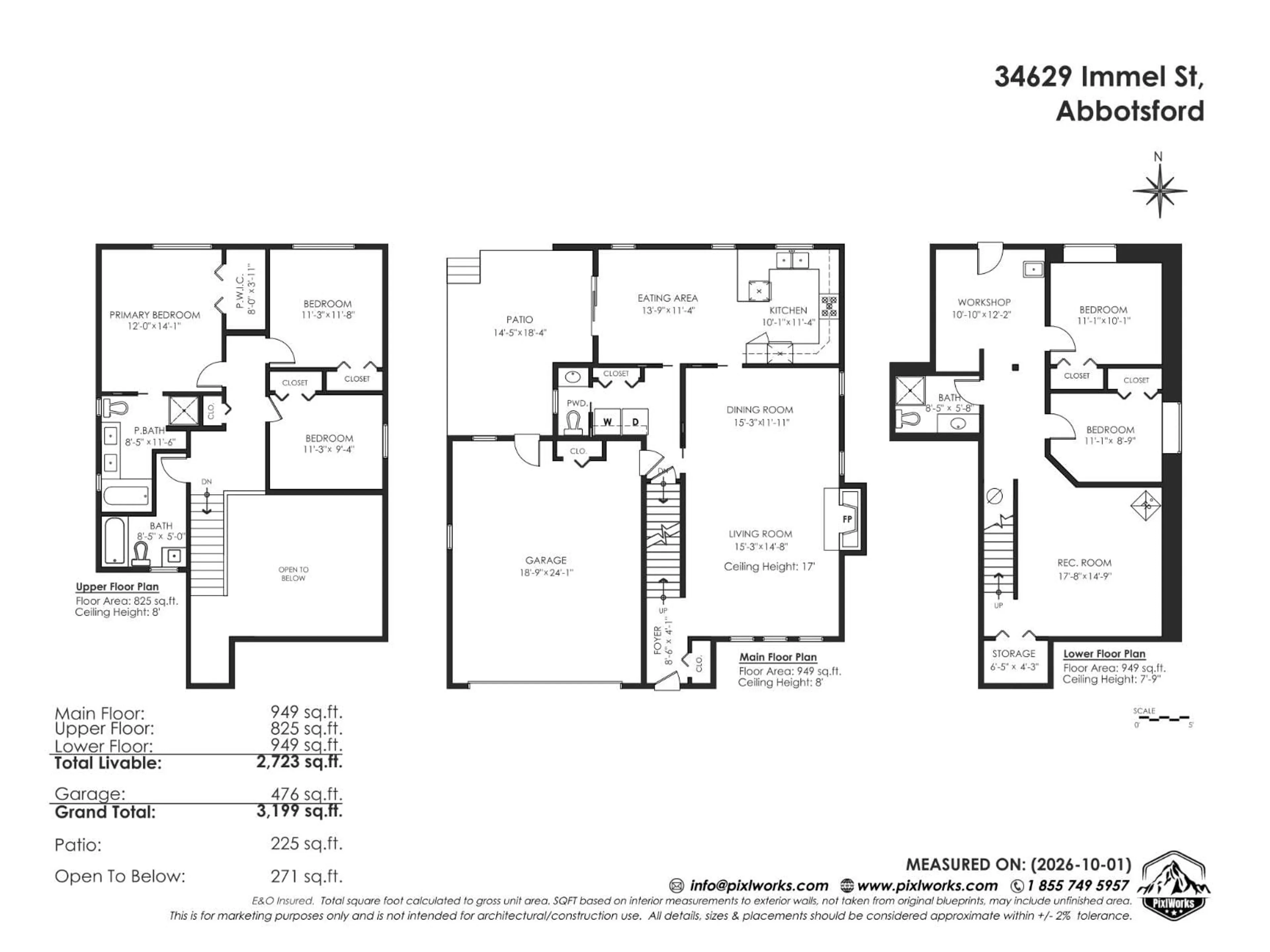 Floor plan for 34629 IMMEL STREET, Abbotsford British Columbia V2S4T8