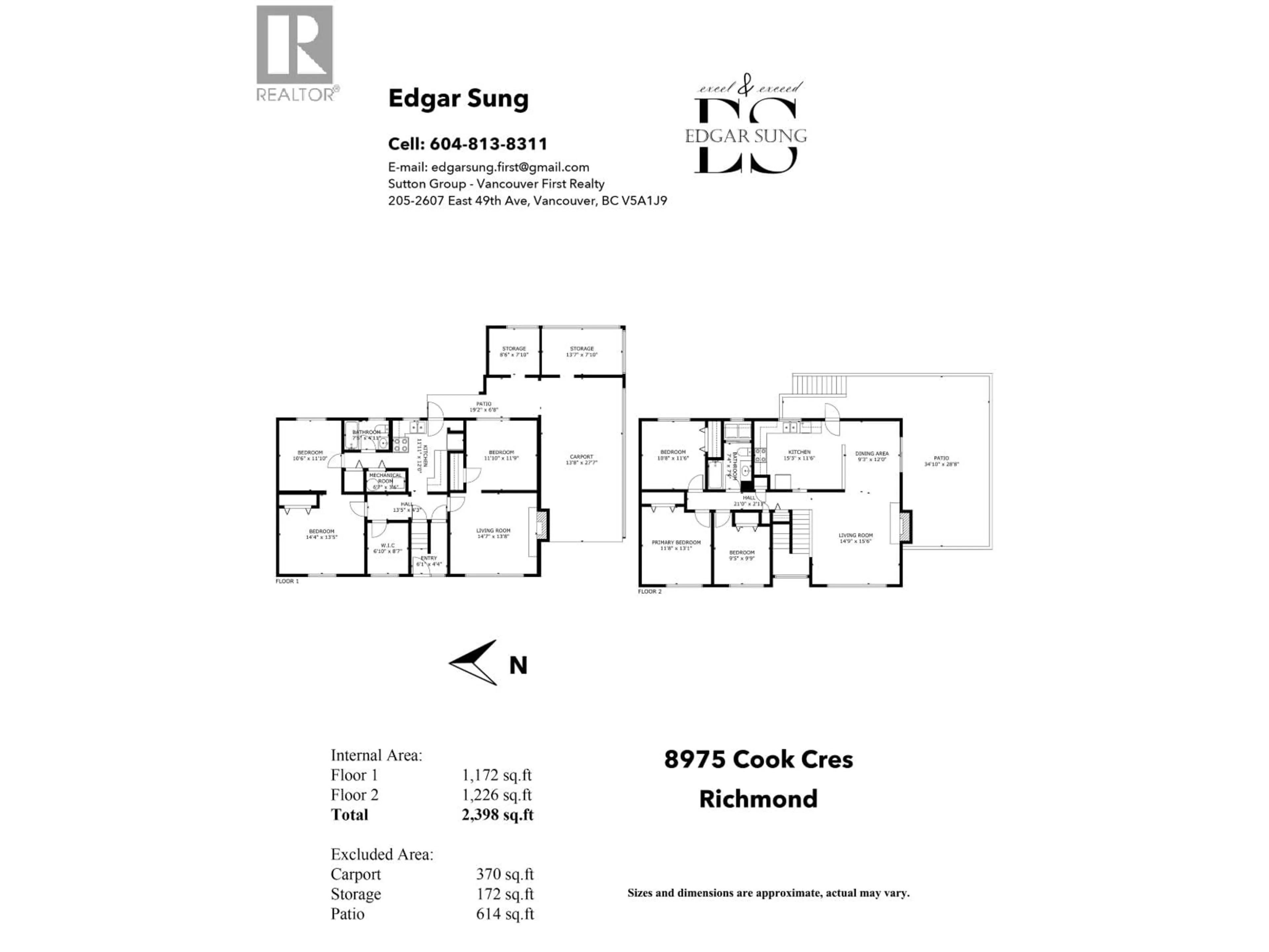 Floor plan for 8975 COOK CRESCENT, Richmond British Columbia V6Y1X1