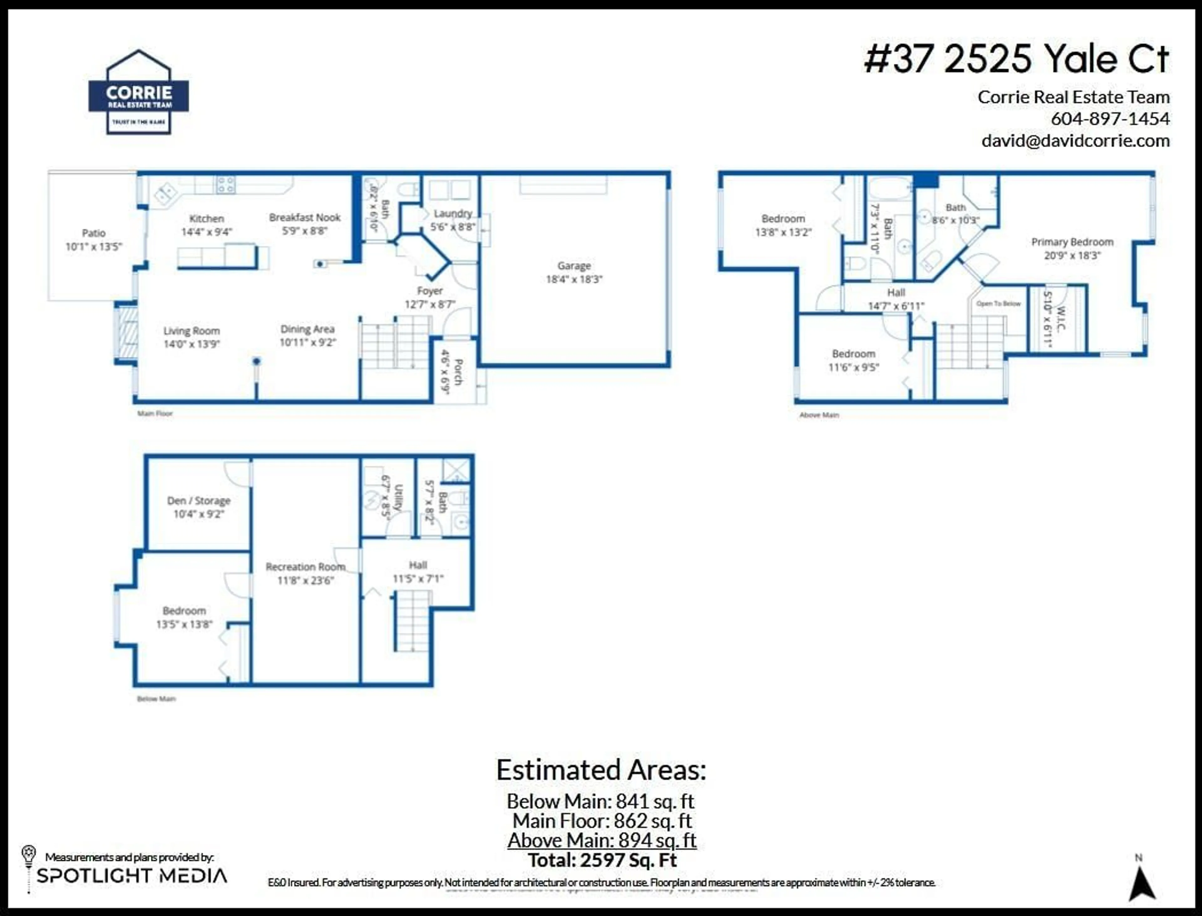 Floor plan for 37 - 2525 YALE COURT, Abbotsford British Columbia V2S8G9
