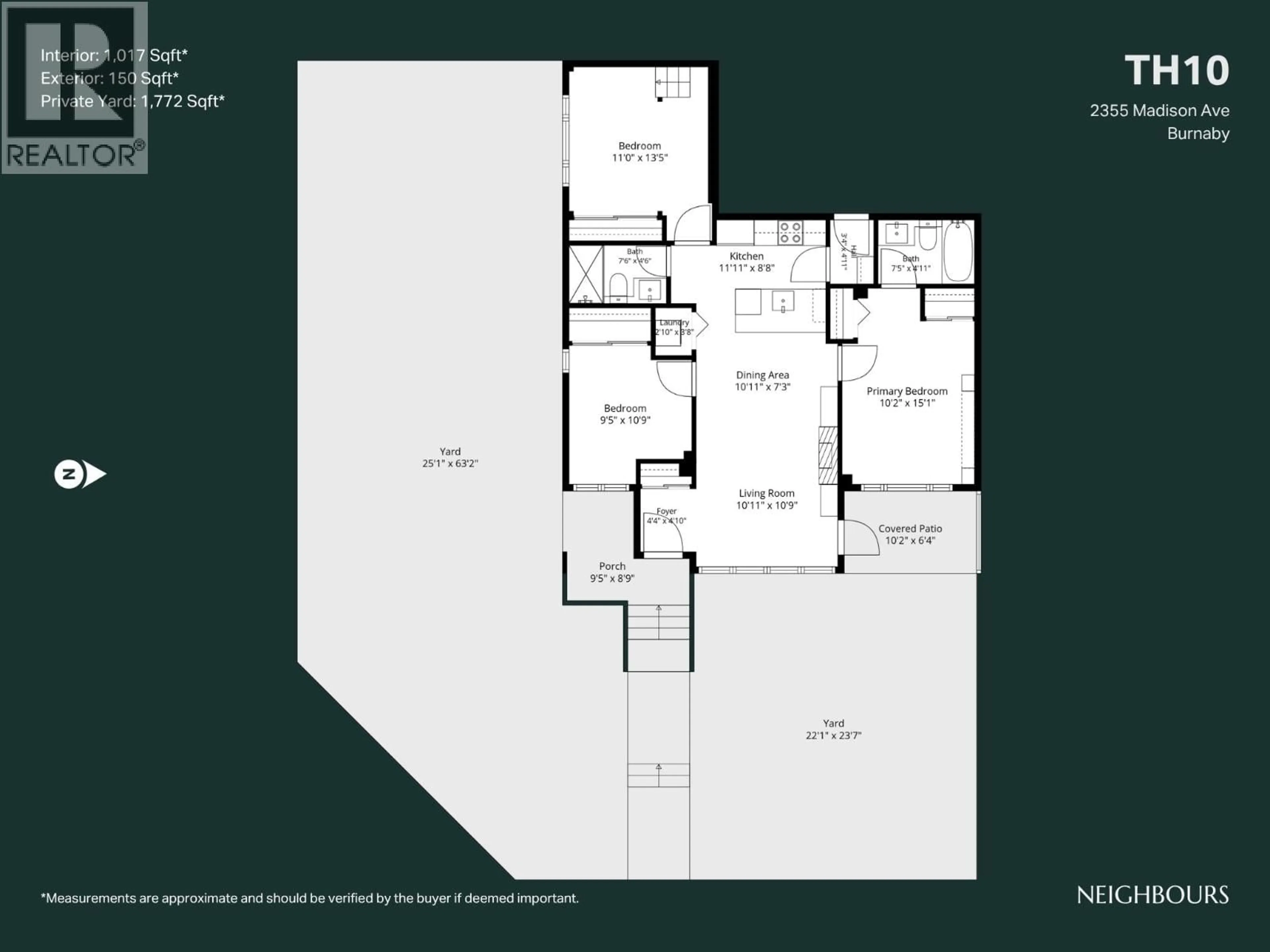 Floor plan for TH10 - 2355 MADISON AVENUE, Burnaby British Columbia V5C0B3