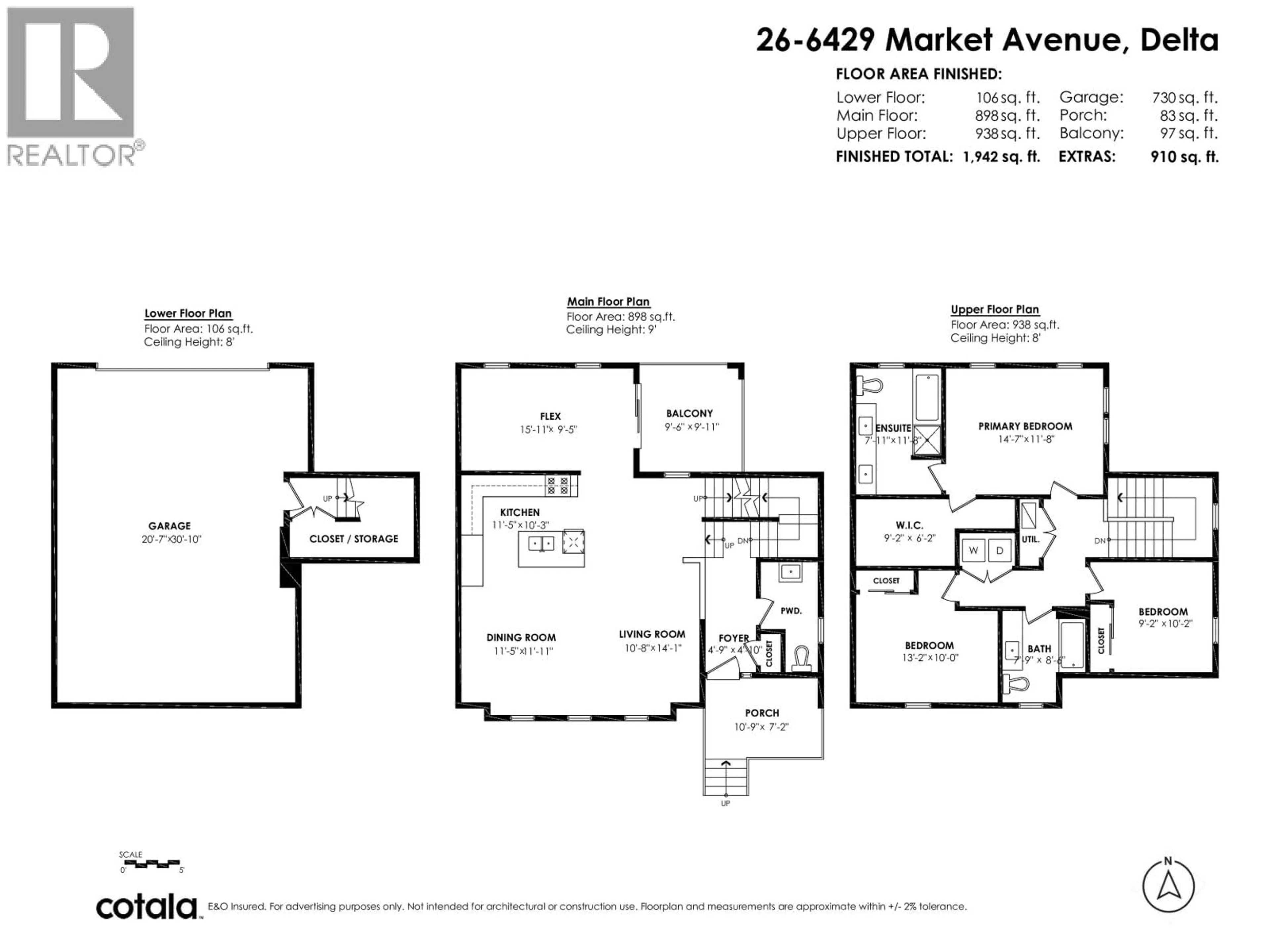 Floor plan for 26 - 6429 MARKET AVENUE, Delta British Columbia V4L0A8