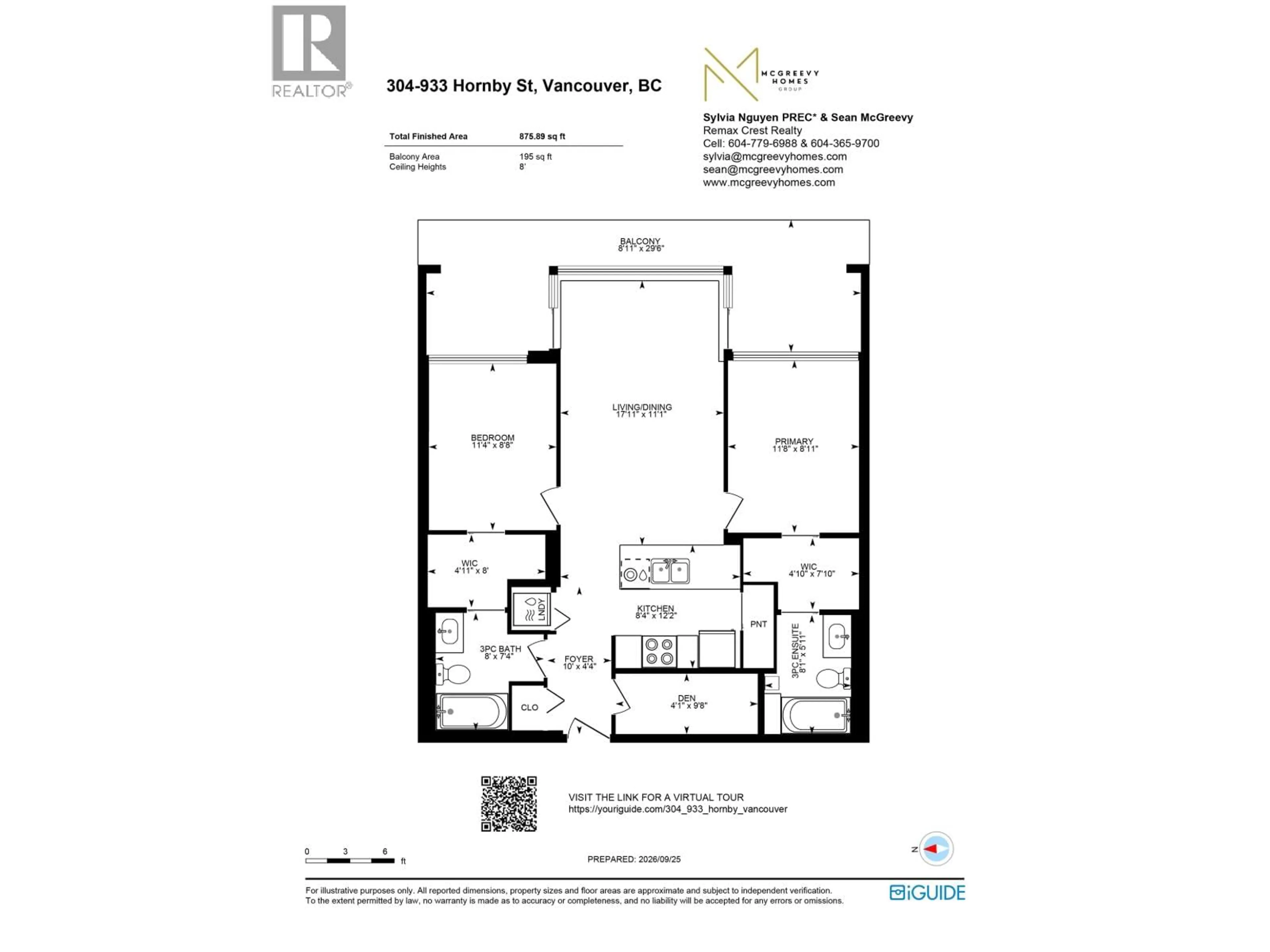 Floor plan for 304 - 933 HORNBY STREET, Vancouver British Columbia V6Z3G4