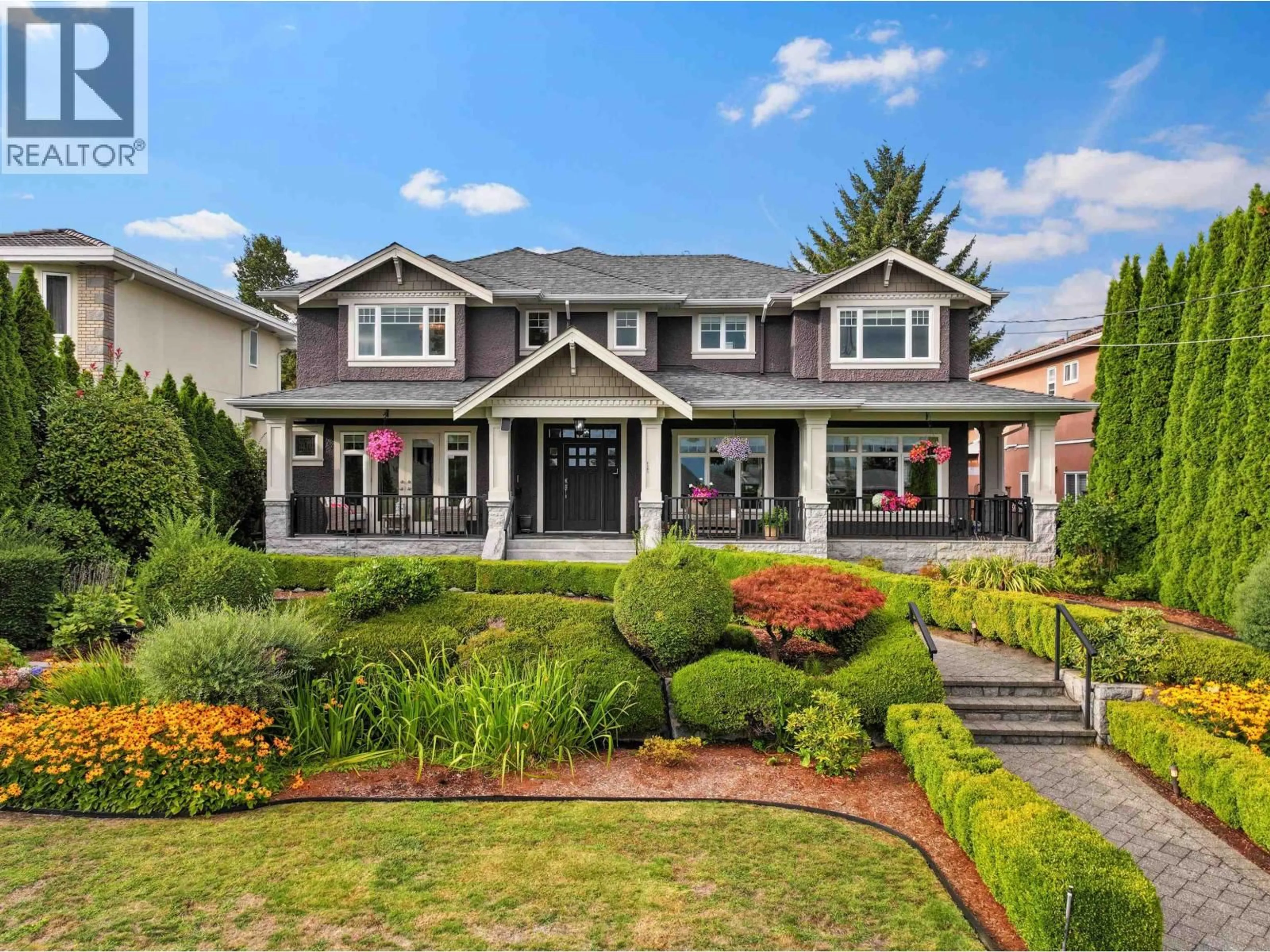Home with brick exterior material, street for 6191 WINCH STREET, Burnaby British Columbia V5B2L4